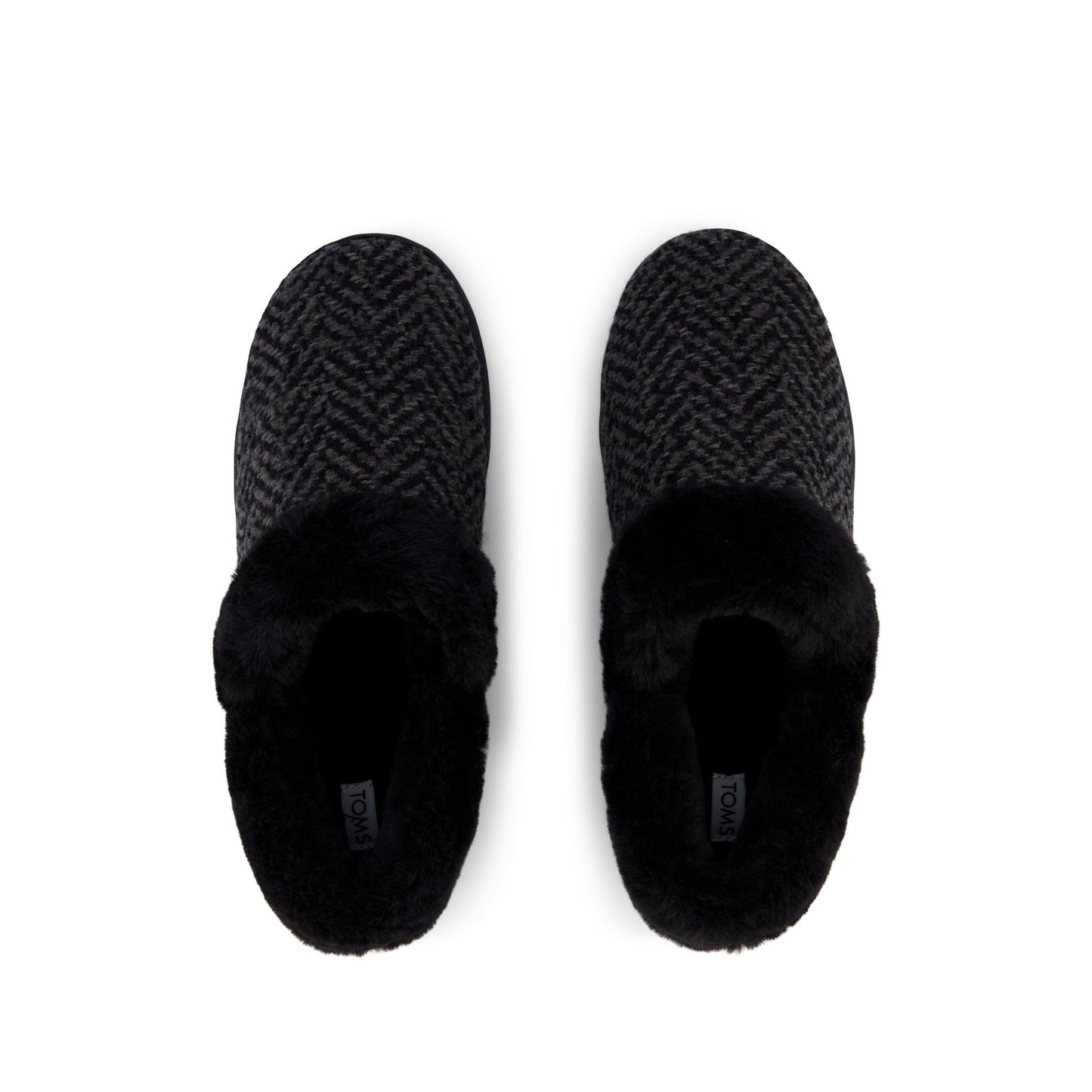 Womens Oslo Convertible Slipper Black Herringbone