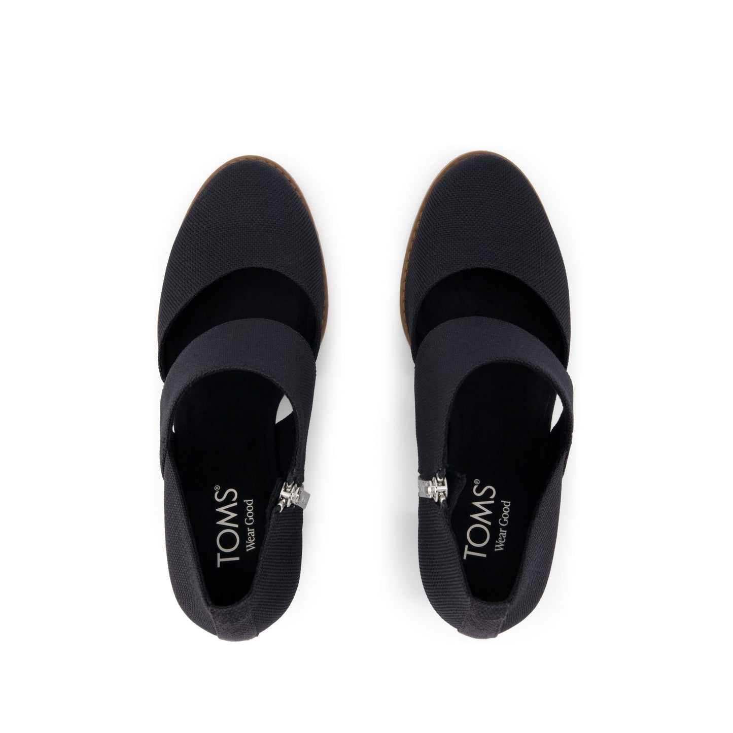 Womens Milan Nova Heel Black Canvas