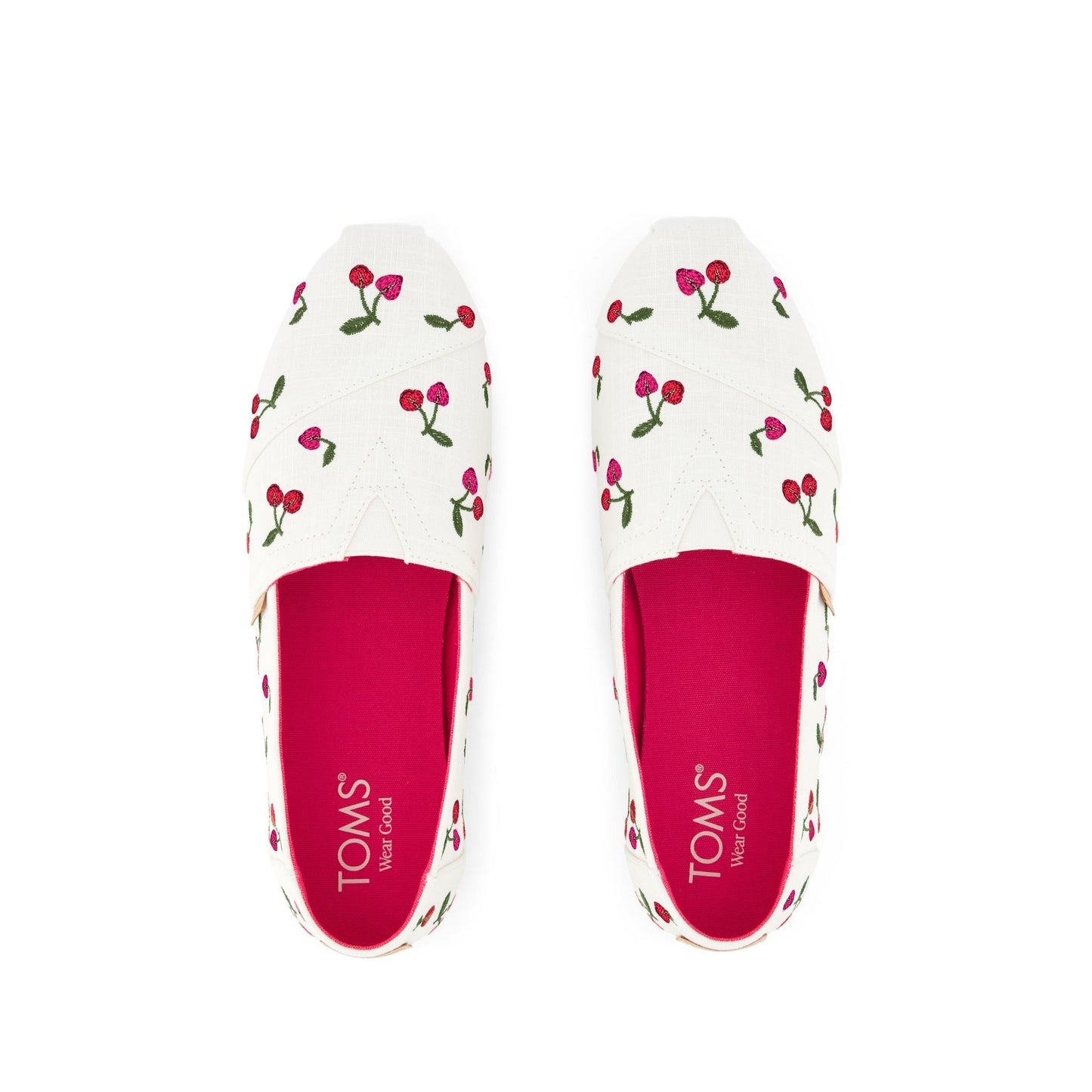 Womens Alpargata Classic Cherry Embroidery