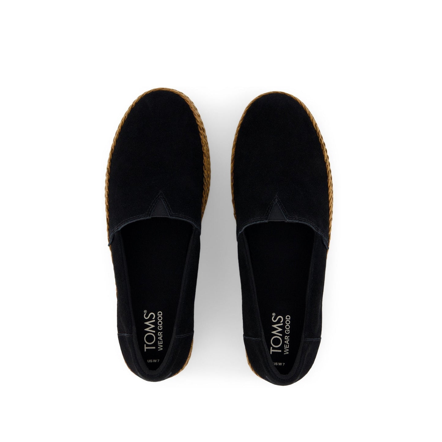 Valencia Black Suede Espadrille Platform Espadrille
