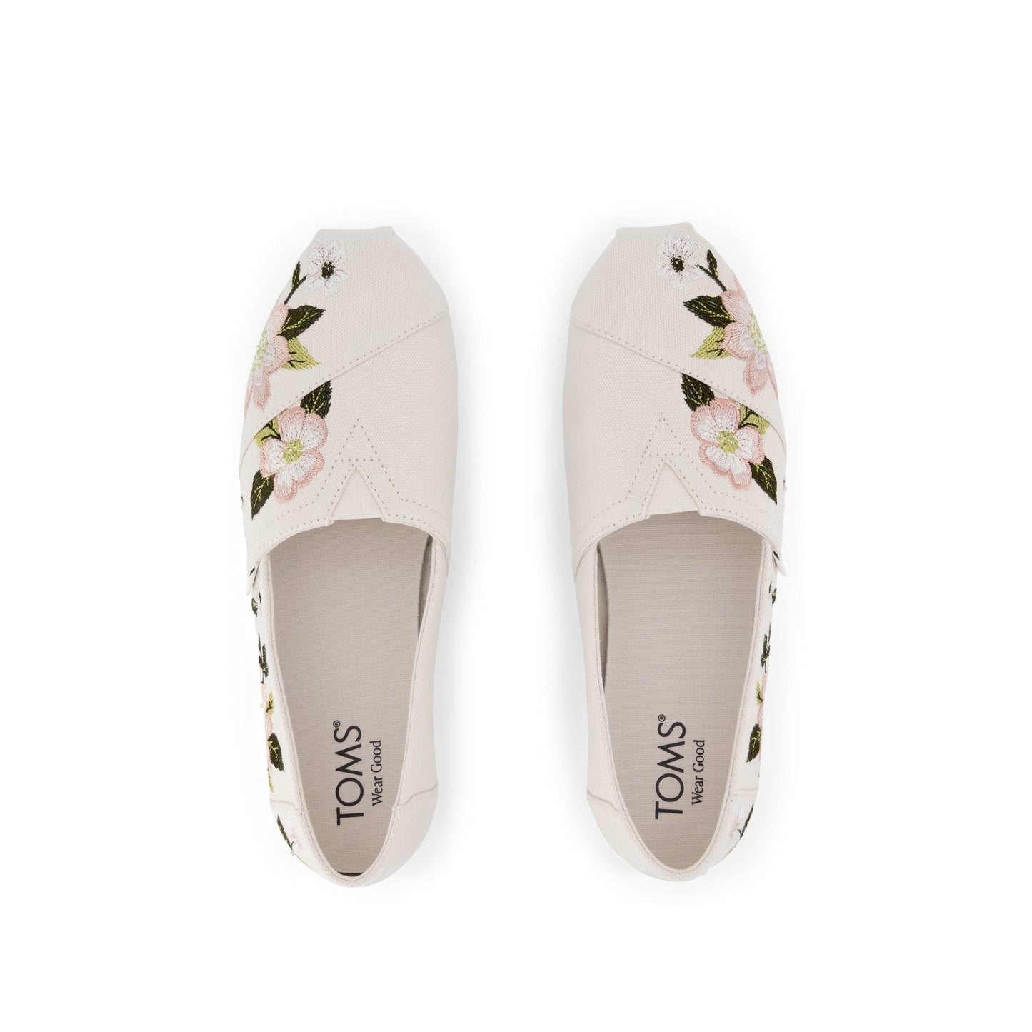 Womens Alpargata Classic Natural Embroidered Floral