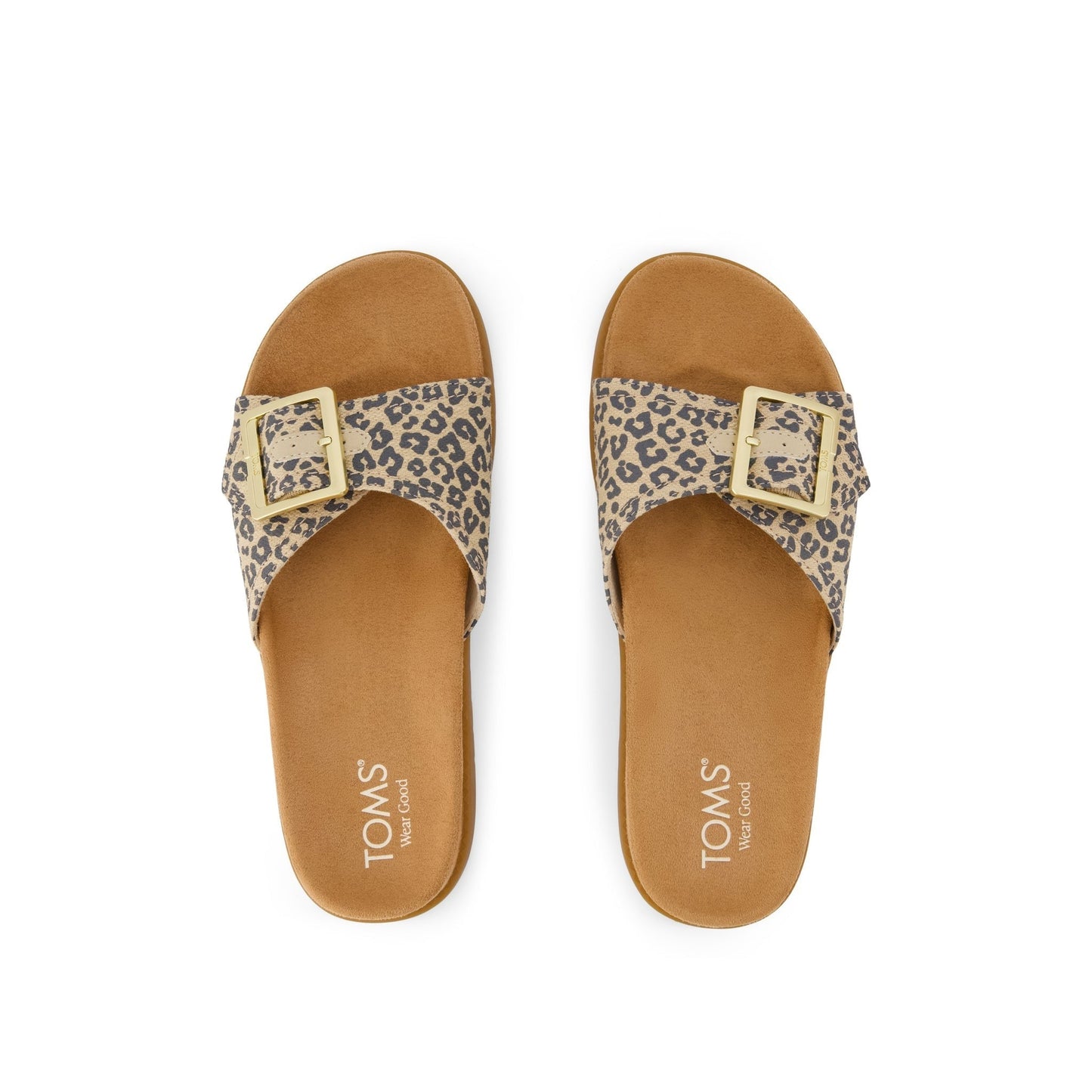 Womens Marin Slide Sandal Leopard Print