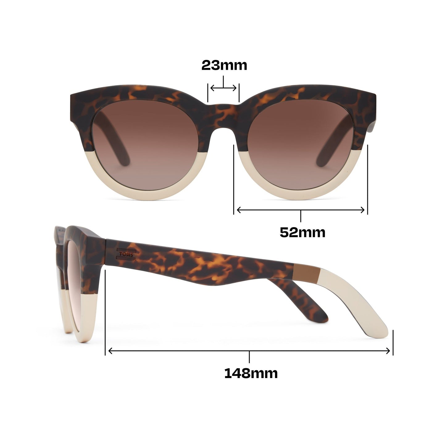 Florentin Tortoise Oatmilk Fade Traveler Sunglasses