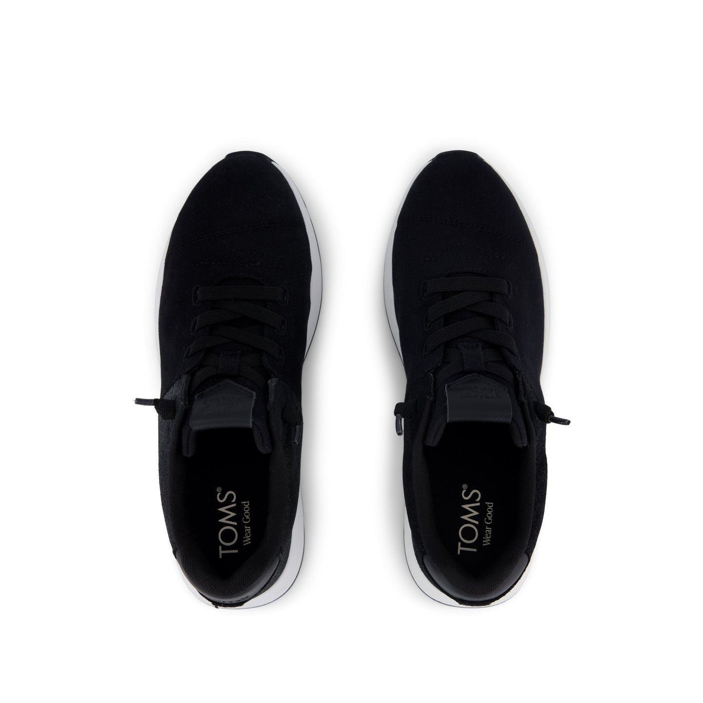 Womens TRVL LITE Cabrillo Sneaker Water Repellent Black Vintage Twill Metallic Suede