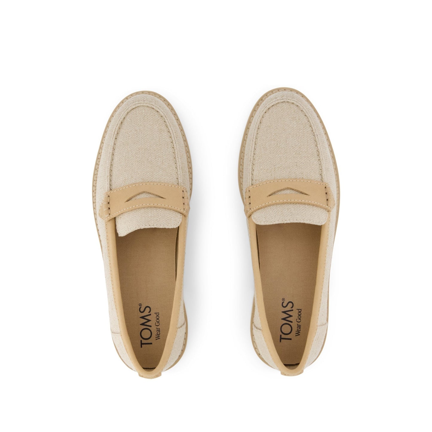 Womens Marie Loafer Natural Textile