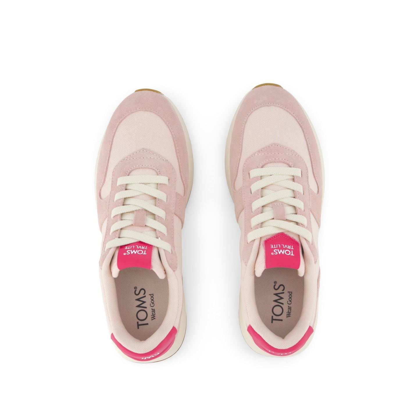 Womens TRVL LITE Retro Runner Sneaker Water Repellent Pale Rose
