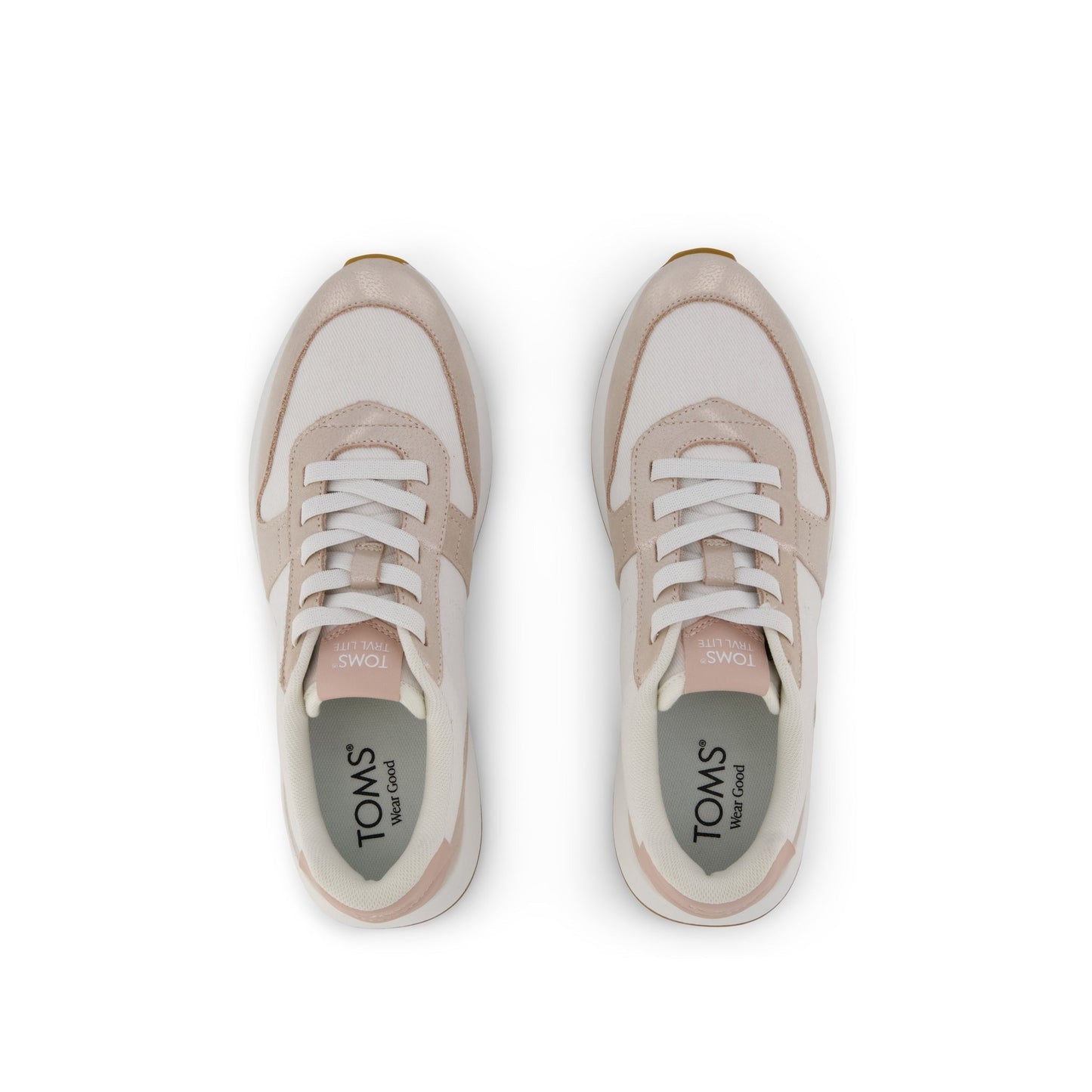 Womens TRVL LITE Retro Runner Sneaker Water Repellent Champagne Shimmer