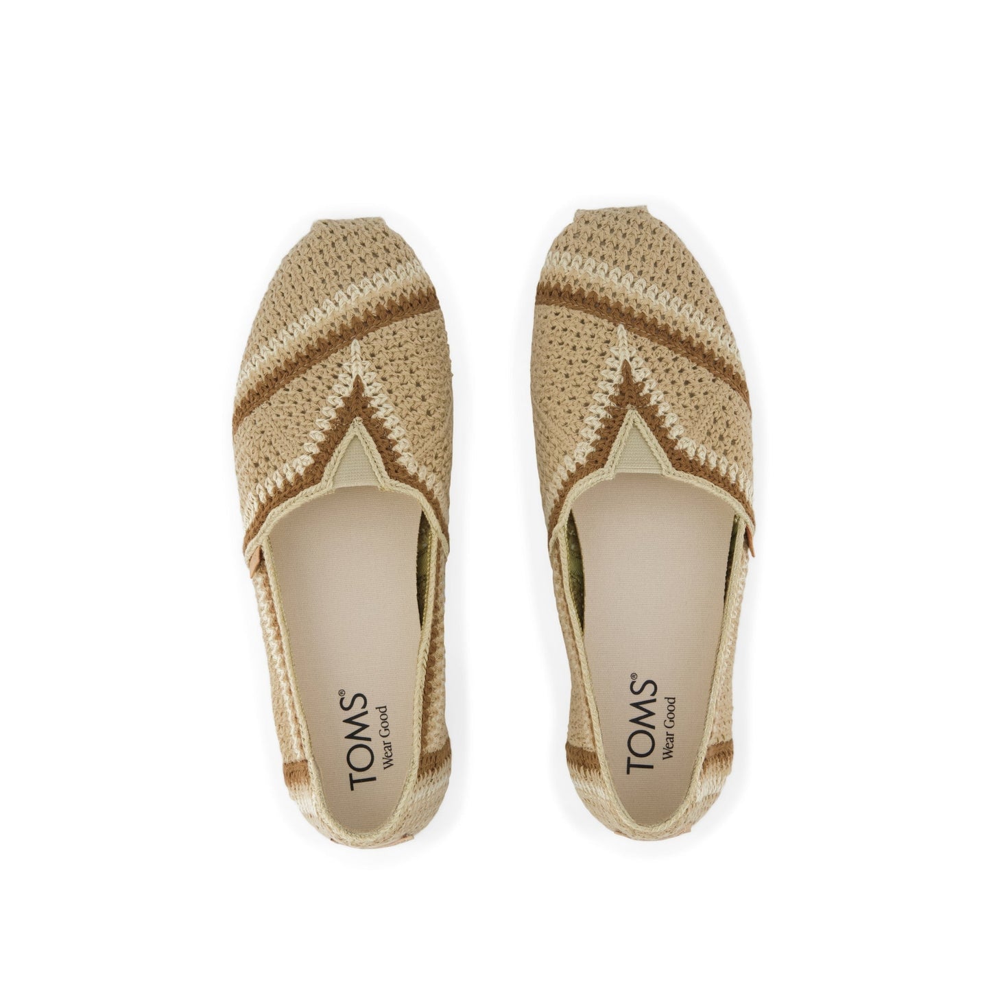 Womens Alpargata Classic Almond Crochet