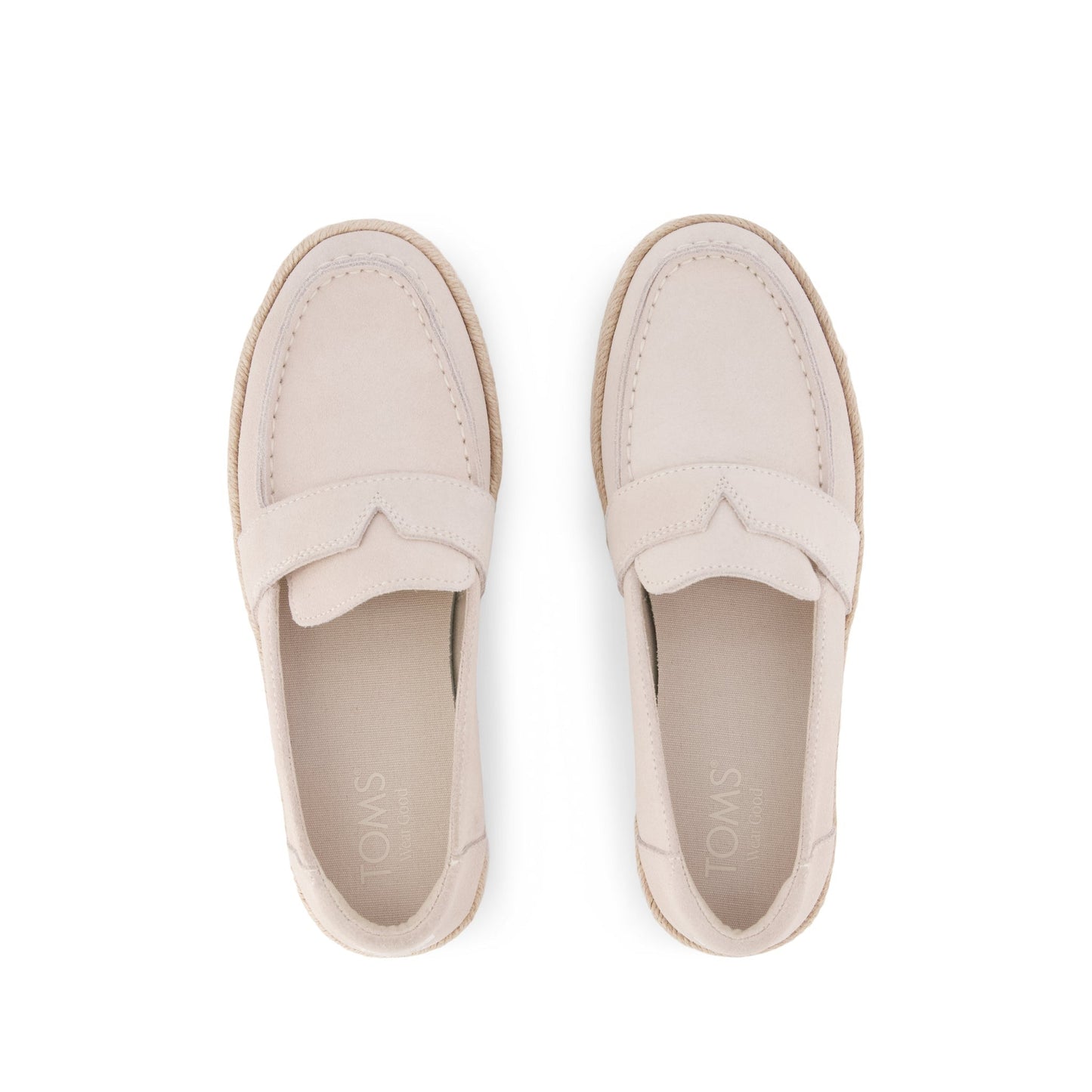 Womens Blakely Loafer Espadrille Taupe Suede