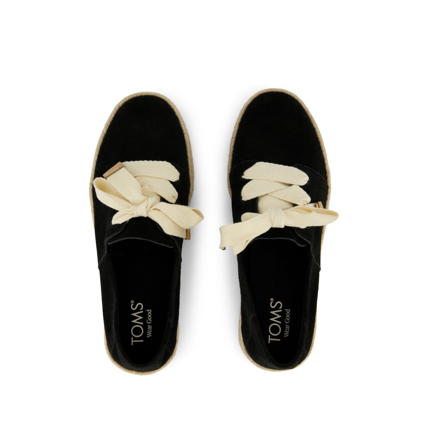Womens Carolina Lace-Up Espadrille Black Suede