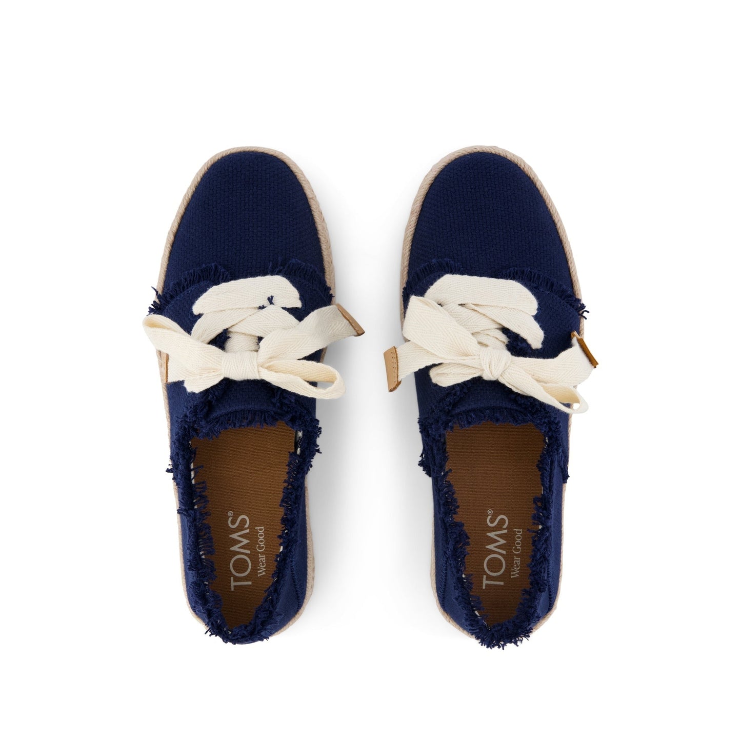 Womens Carolina Lace-Up Espadrille Navy Fray