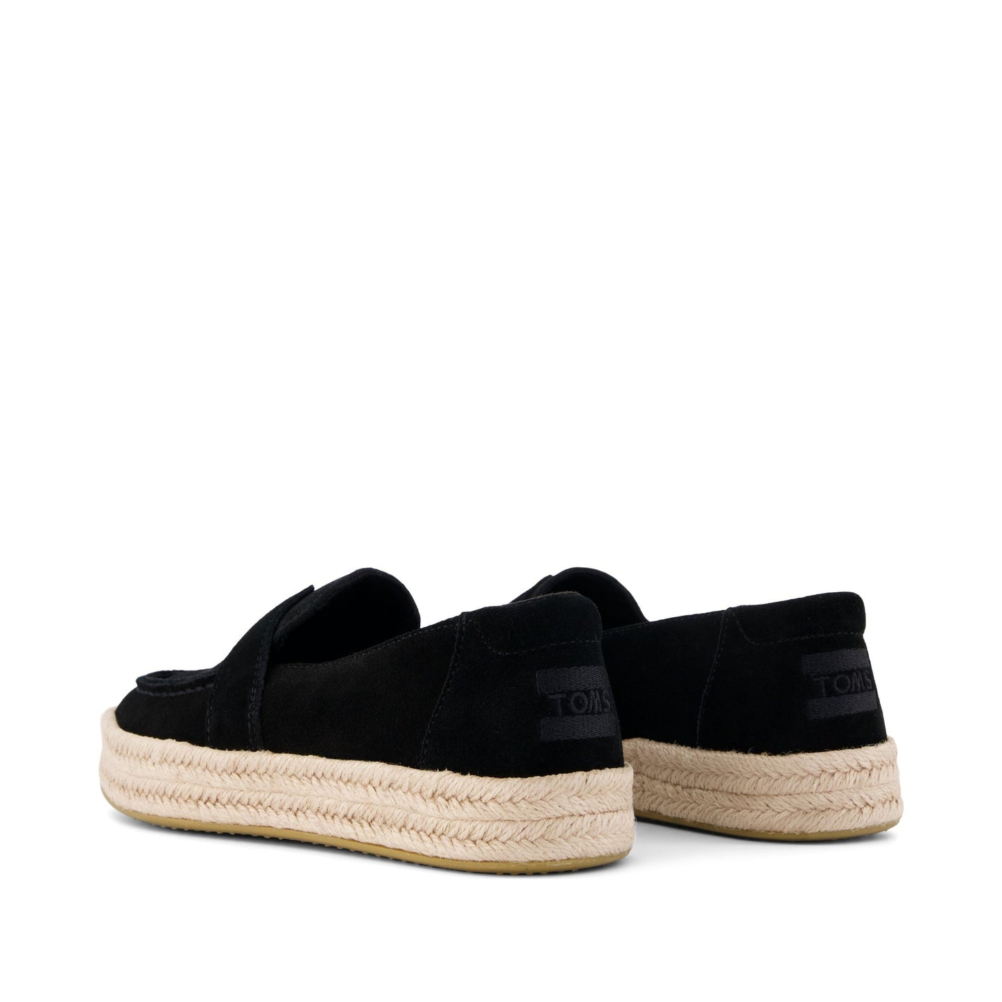 Womens Blakely Loafer Espadrille Black Suede