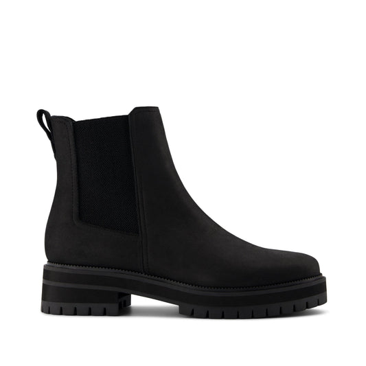 Bennet All Black Water Resistant Leather Boot