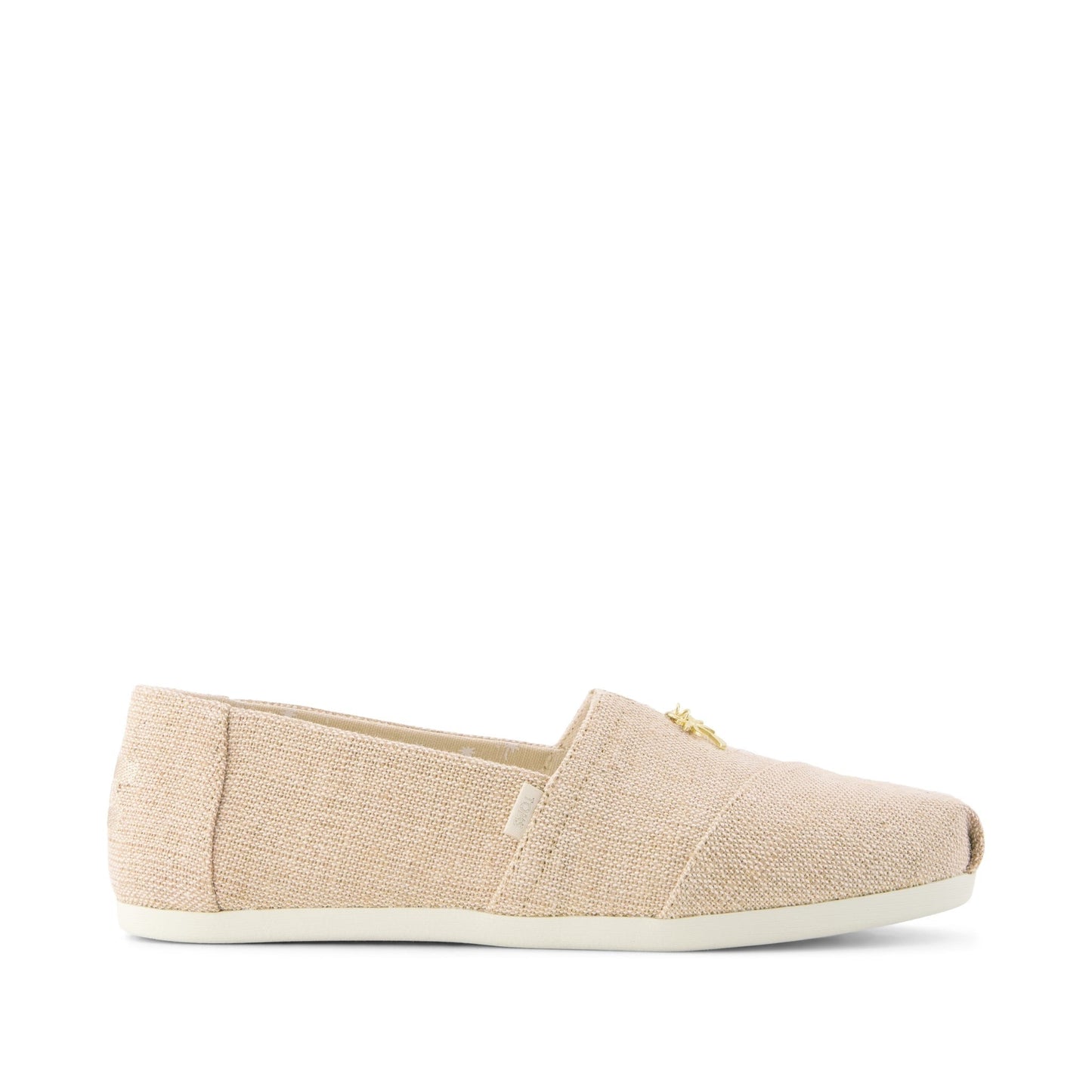 Womens Alpargata Classic Naural Undyed Heritage Canvas w/ Toms Charm