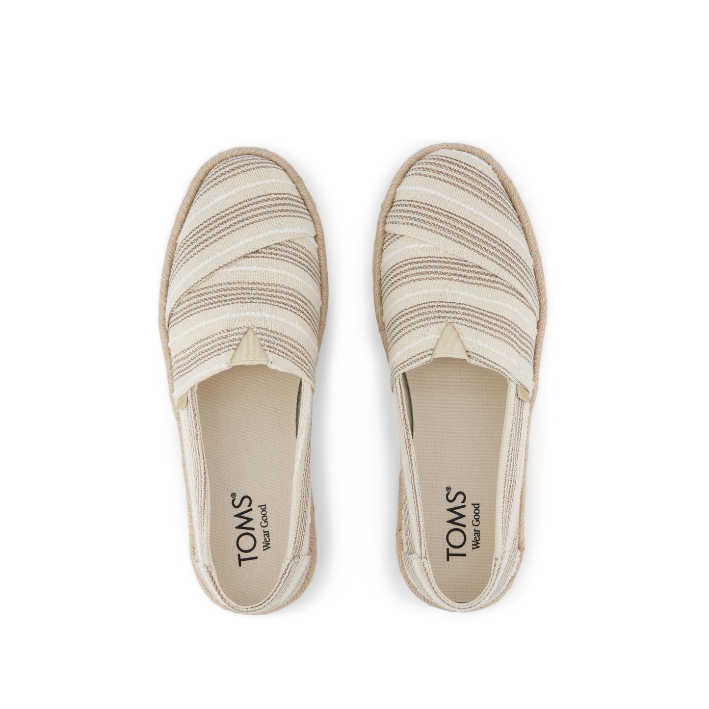 Womens Alpargata Rope 2.0 Espadrille Natural Metallic Stripe