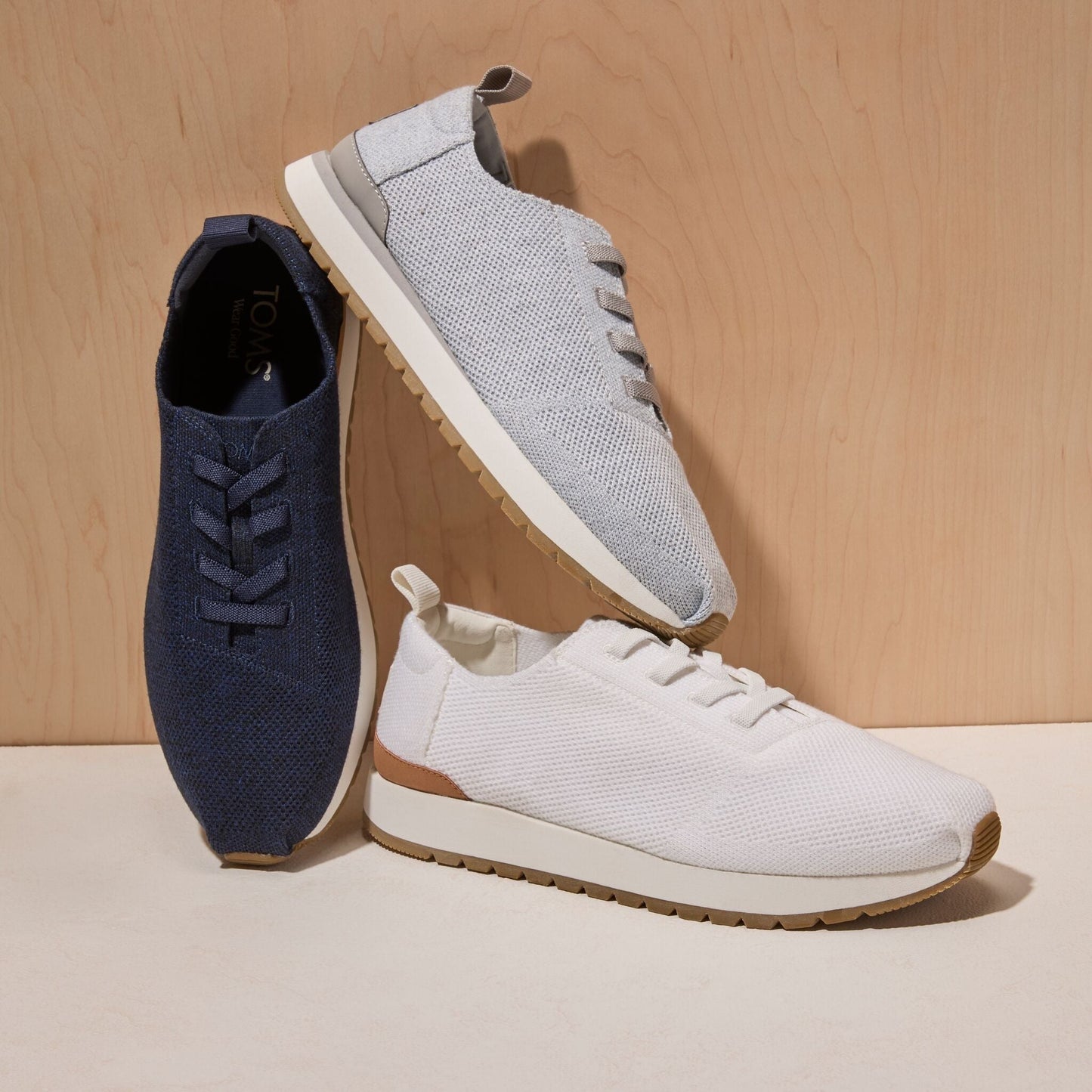 Mens Resident Plus Lace-Up White Knit