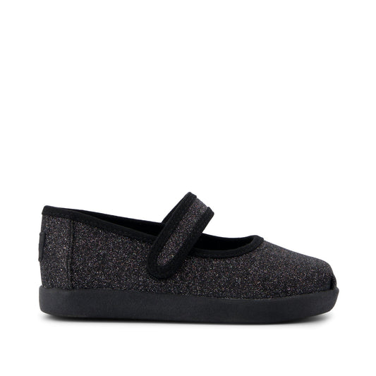 Nora Mary Jane Black Iridescent Glimmer Toddler Shoe