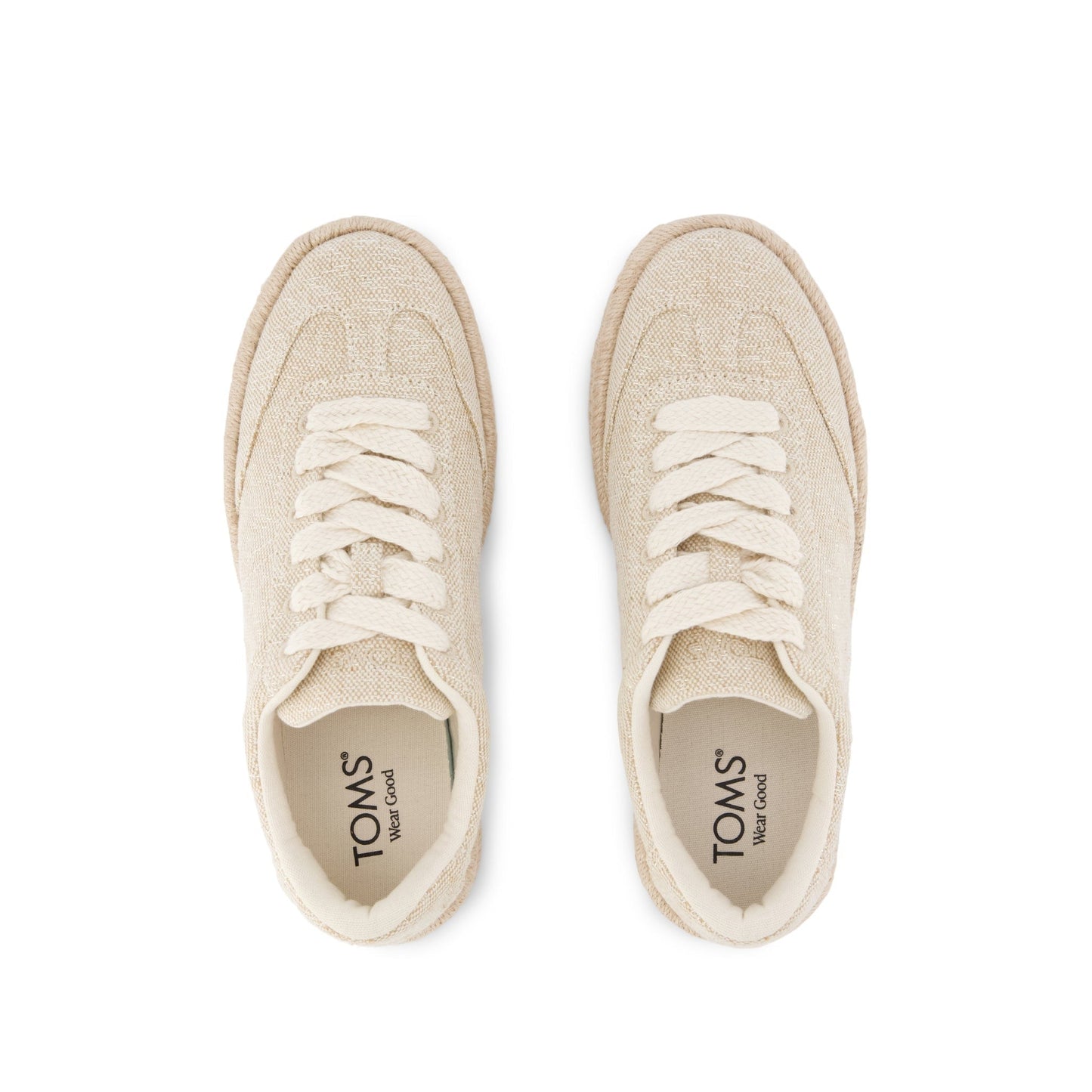 Womens Jesse Espadrille Sneaker Champagne Sparkle