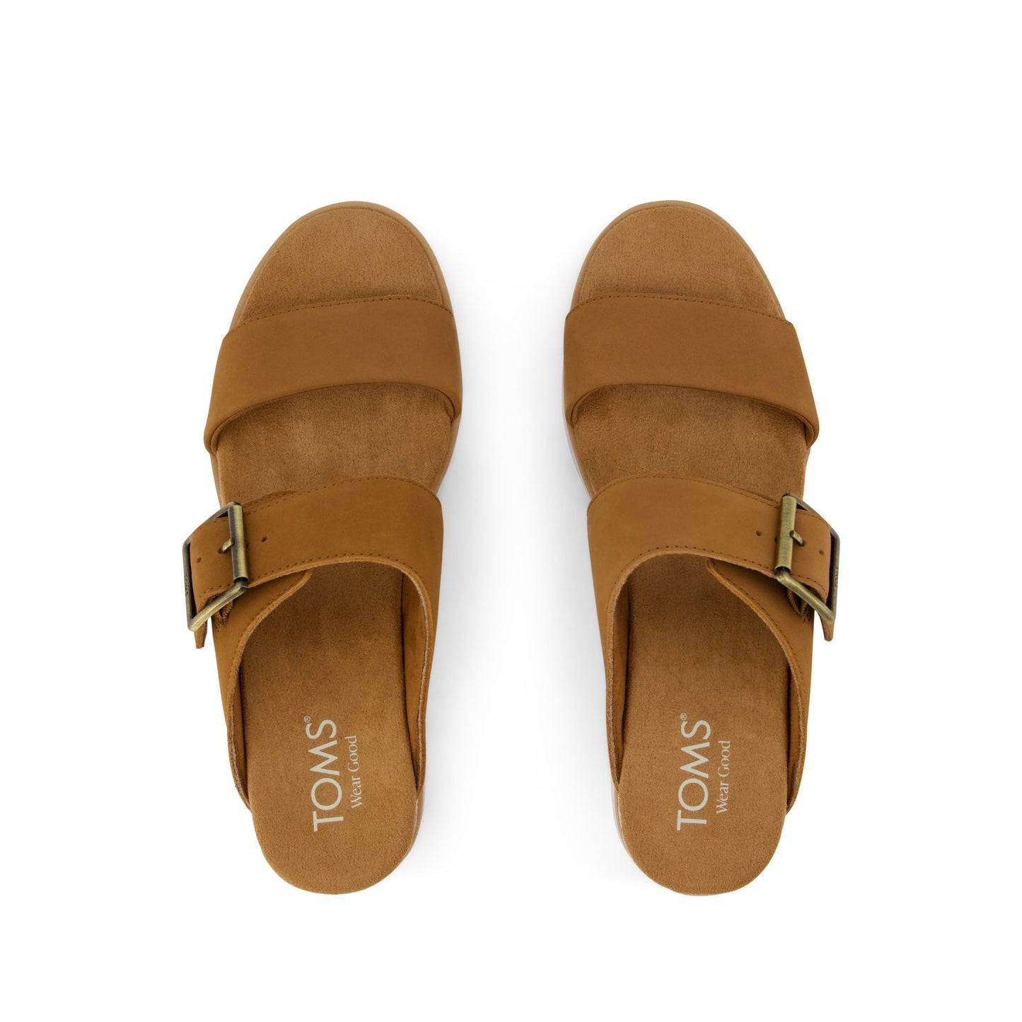 Womens Diana Mule Wedge Sandal Brown Sugar