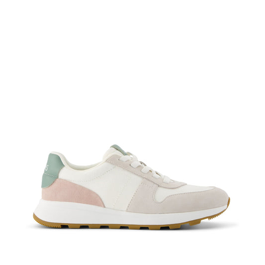 TRVL LITE Retro Runner Natural Vintage Twill Water Repellant Sneaker