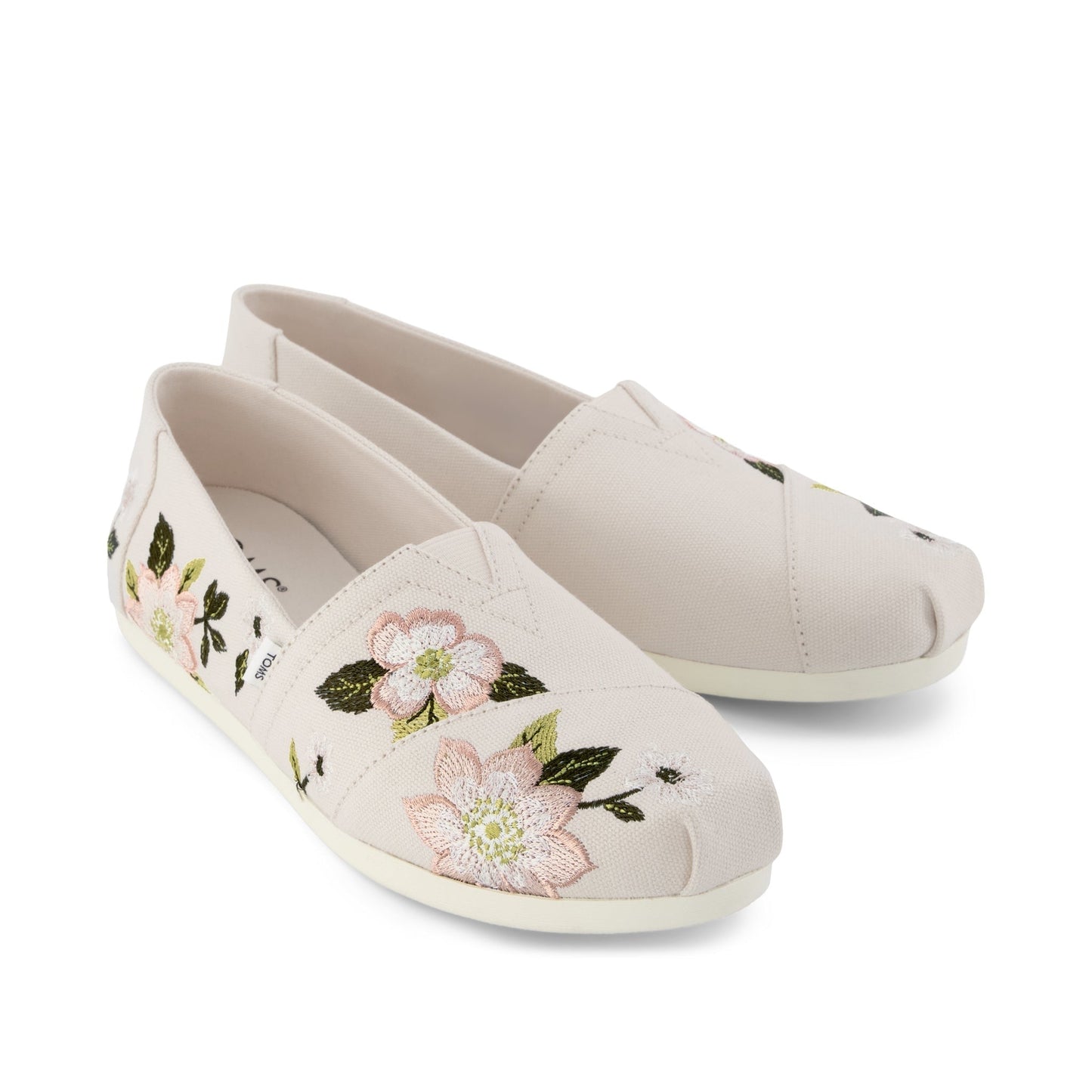 Womens Alpargata Classic Natural Embroidered Floral