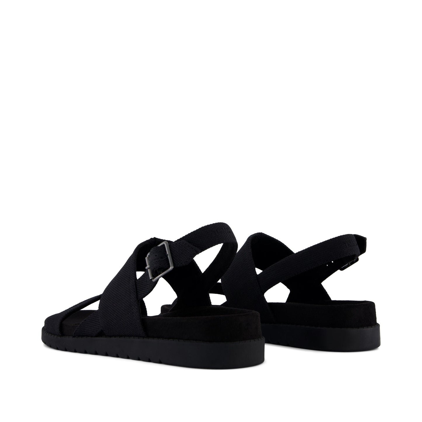 Marin Strap Sandal Black Heavy Canvas