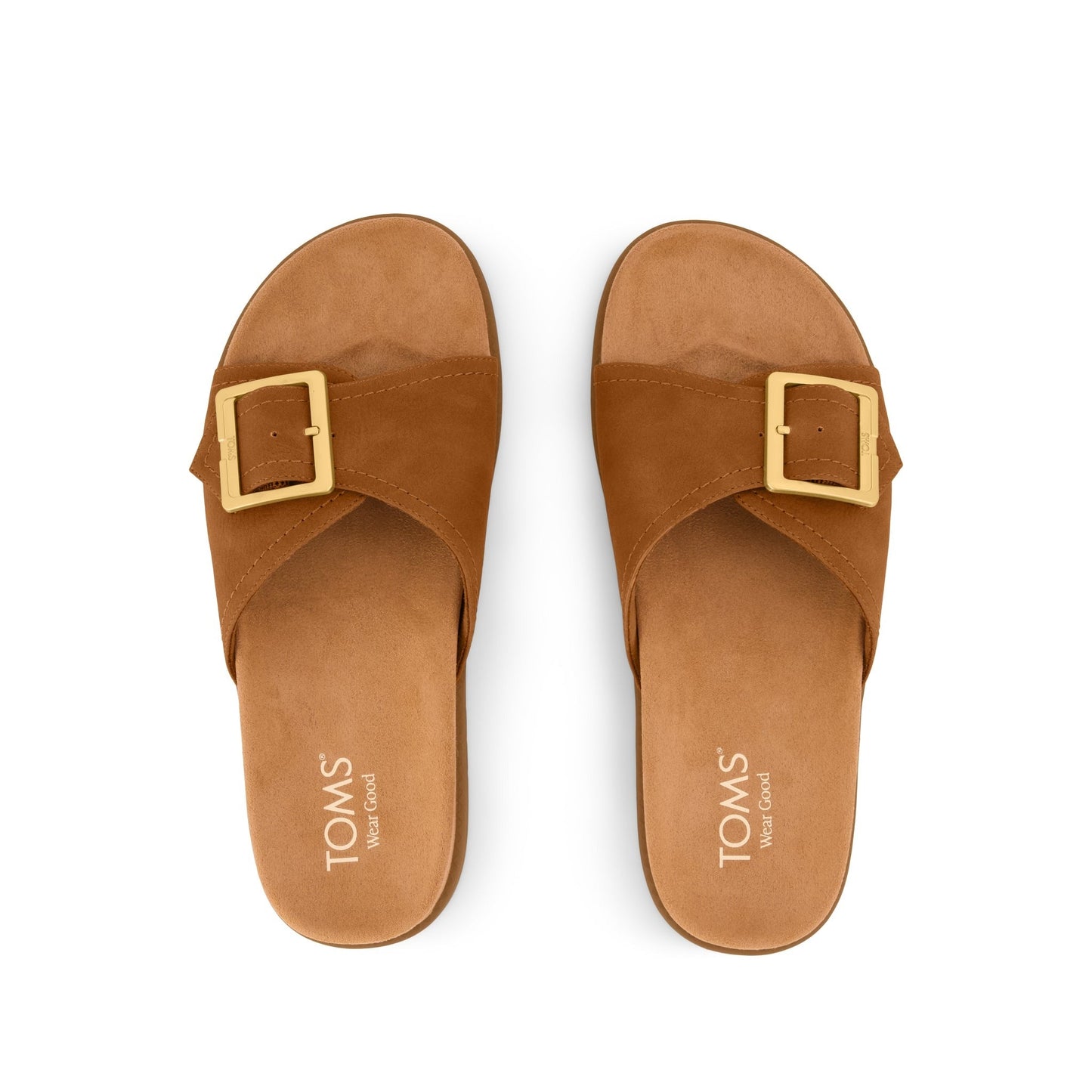 Womens Marin Slide Sandal Brown Sugar Nubuck