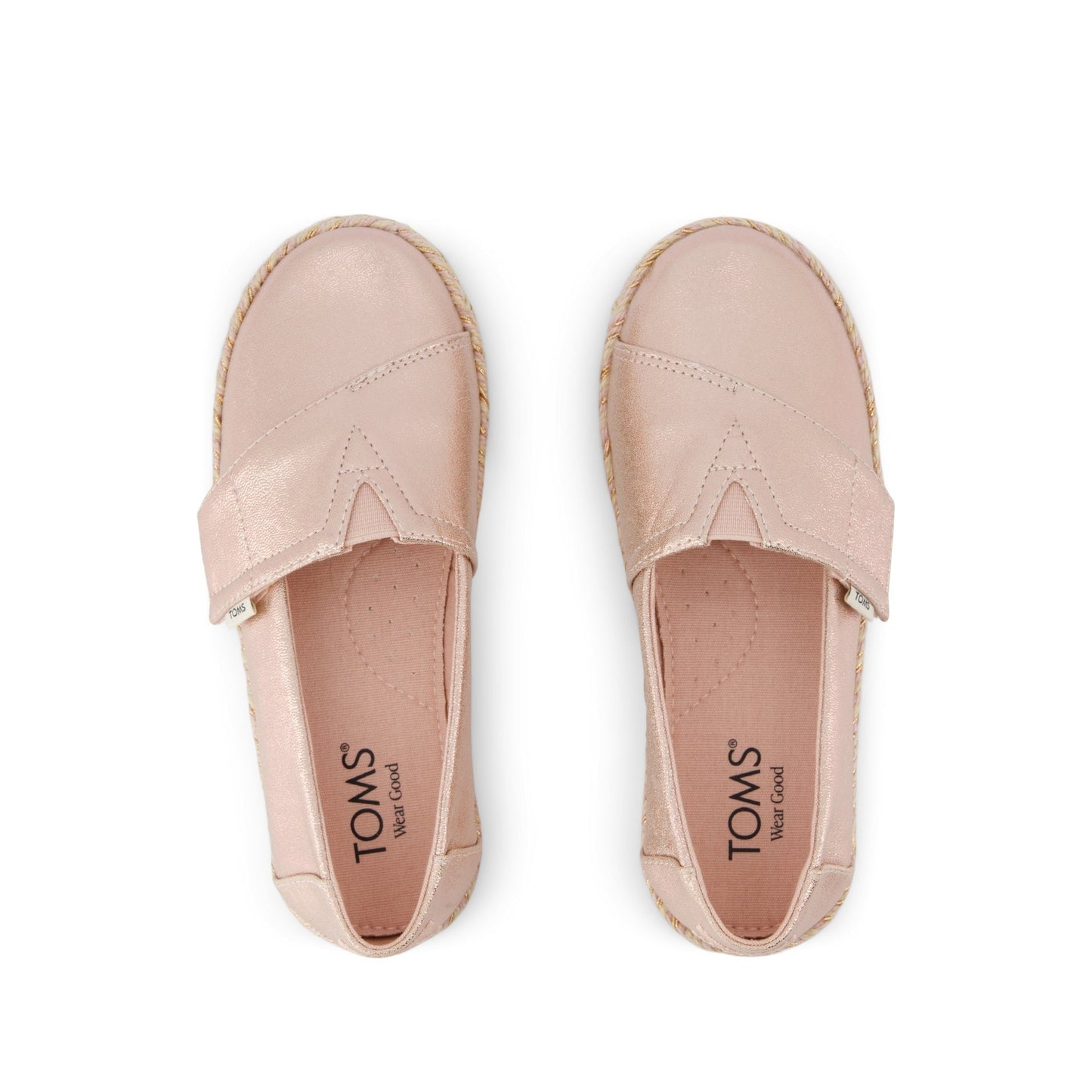 Alpargata Rope 2.0 Kids Espadrille Pale Rose Metallic Iridescent PU