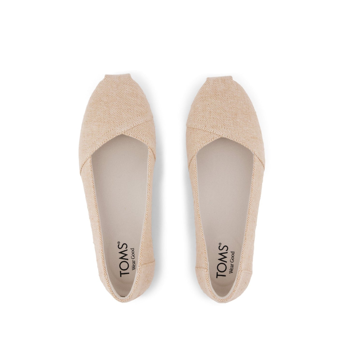Womens Alpargata Ballet Flat Champagne Sparkle Woven