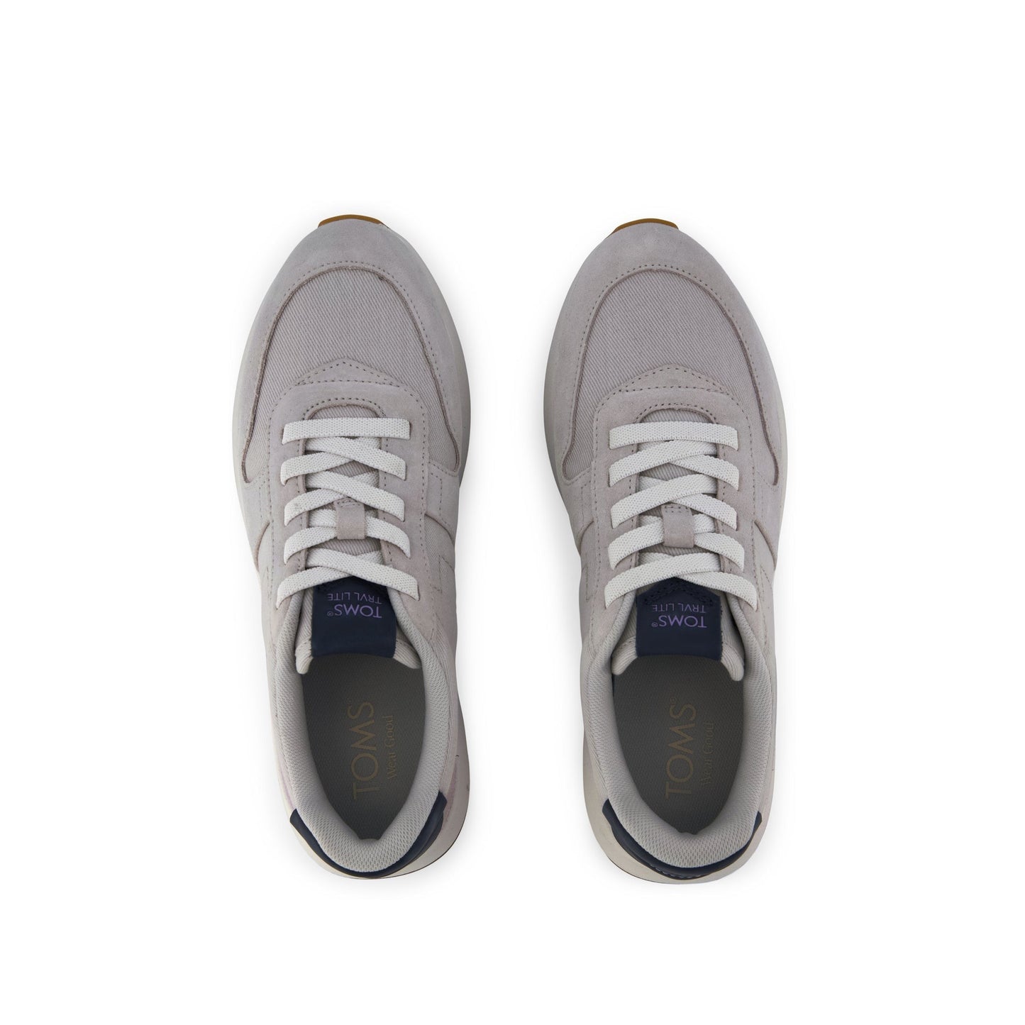 Womens TRVL LITE Retro Runner Sneaker Water Repellent Lunar Grey Suede