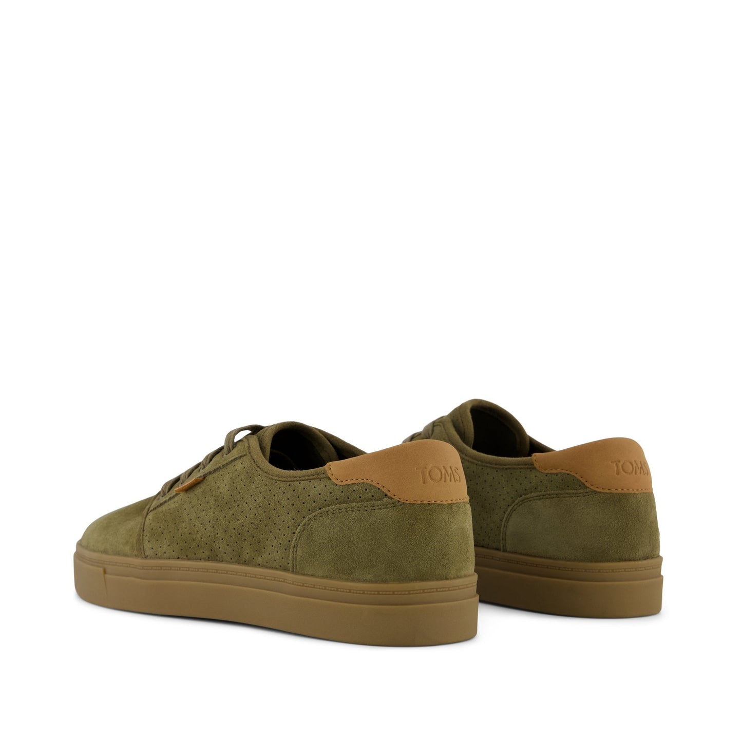 Mens Carlo 2.0 Lace-Up Sneaker Military Olive Perforated Suede