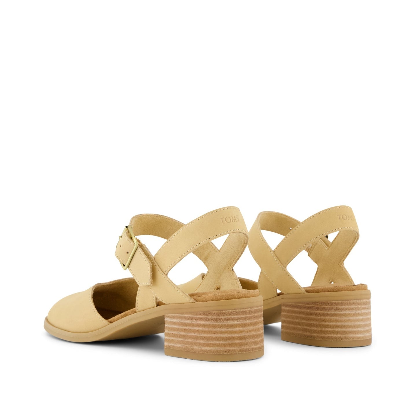 Womens Jaclyn Heel Light Caramel Nubuck Leather