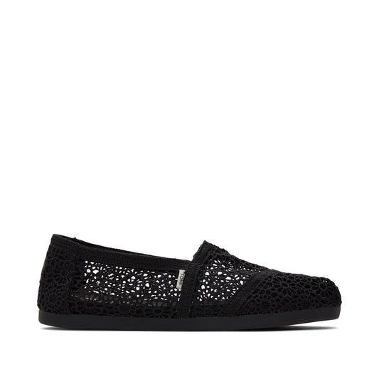 Alpargata Black Moroccan Crochet