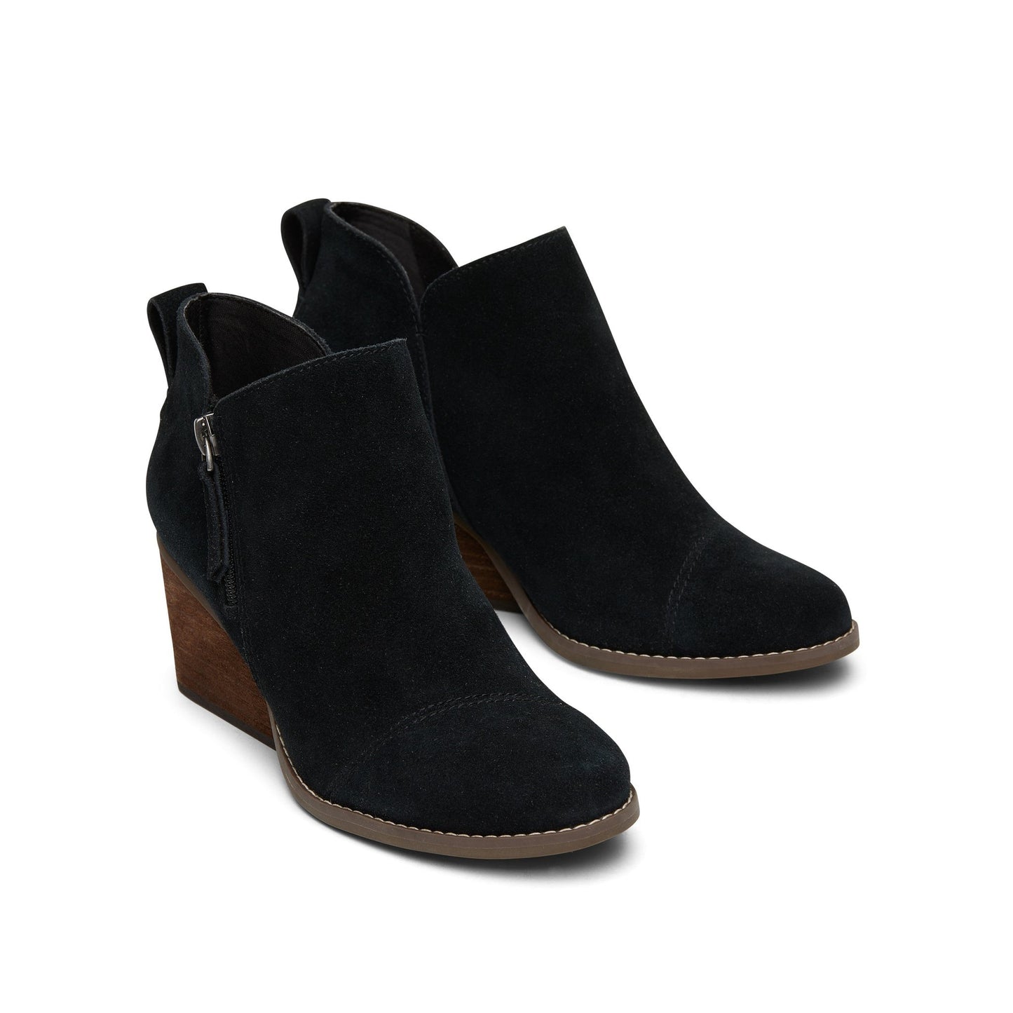 Goldie Black Suede Wedge Boot