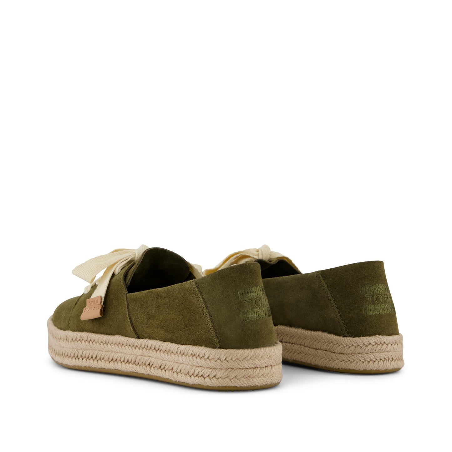 Womens Carolina Lace-Up Espadrille Military Olive Suede