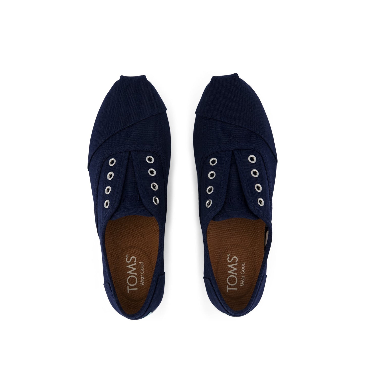 Womens Cordones Plus Sneaker Navy Canvas