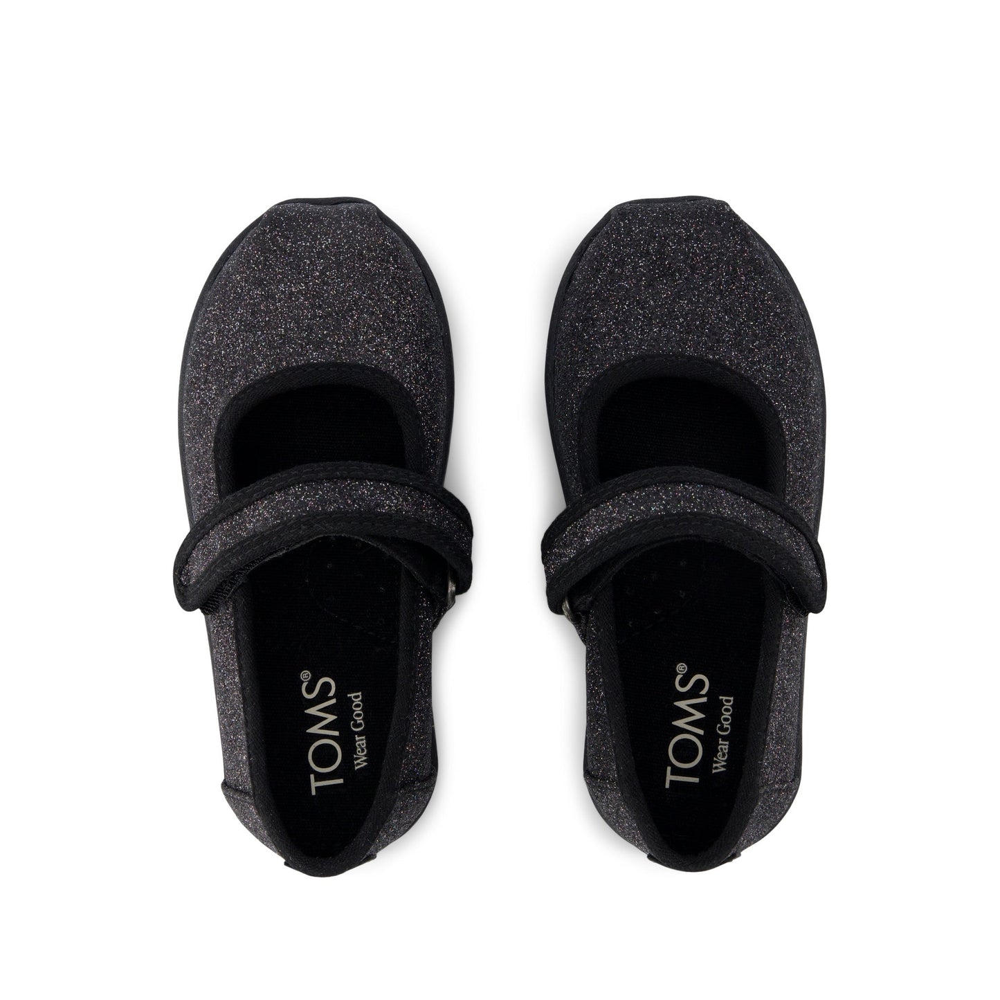 Nora Mary Jane Black Iridescent Glimmer Toddler Shoe