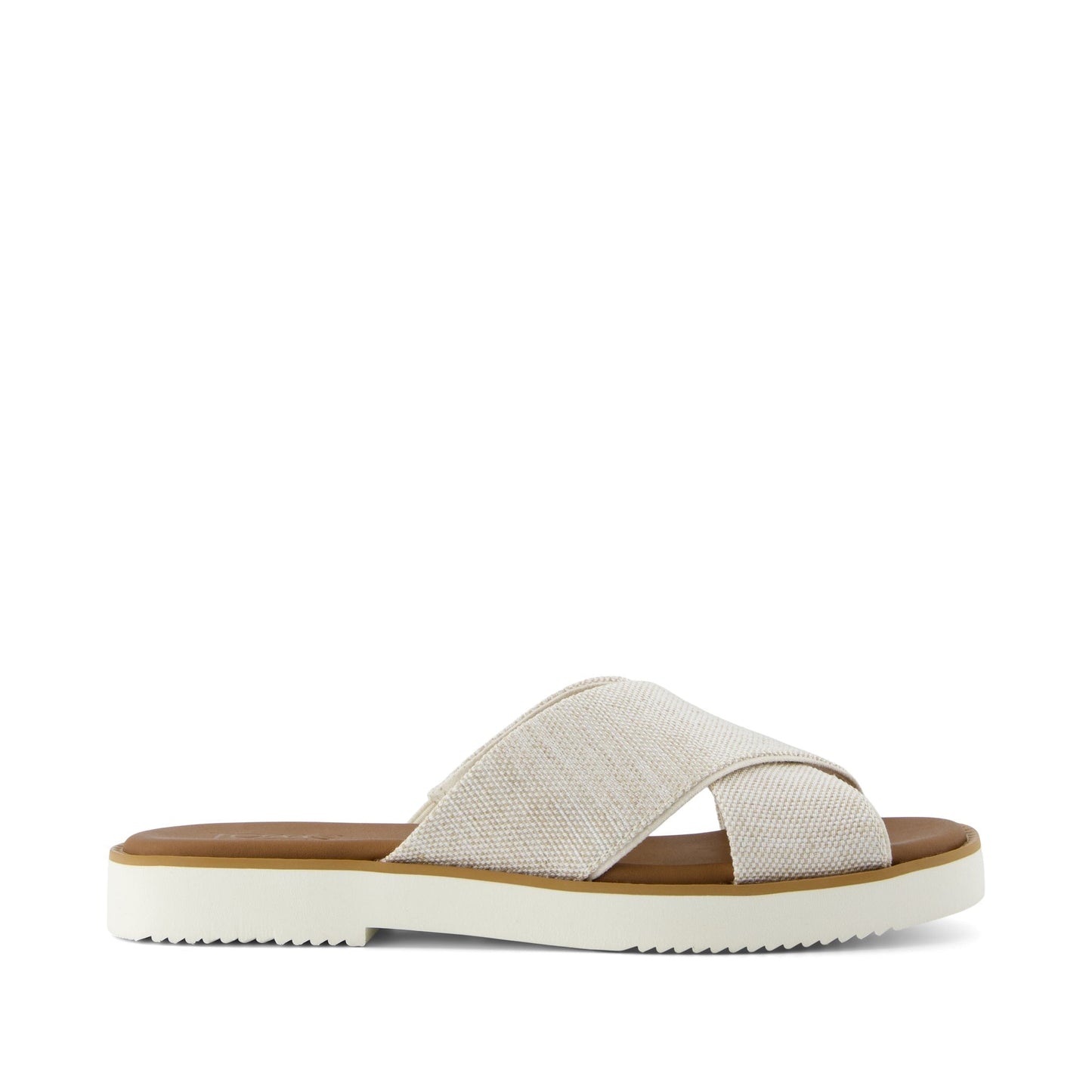 Mae Crossover Slide Sandal Natural Yarn Dye