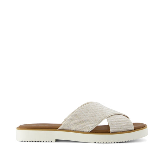 Mae Crossover Slide Sandal Natural Yarn Dye
