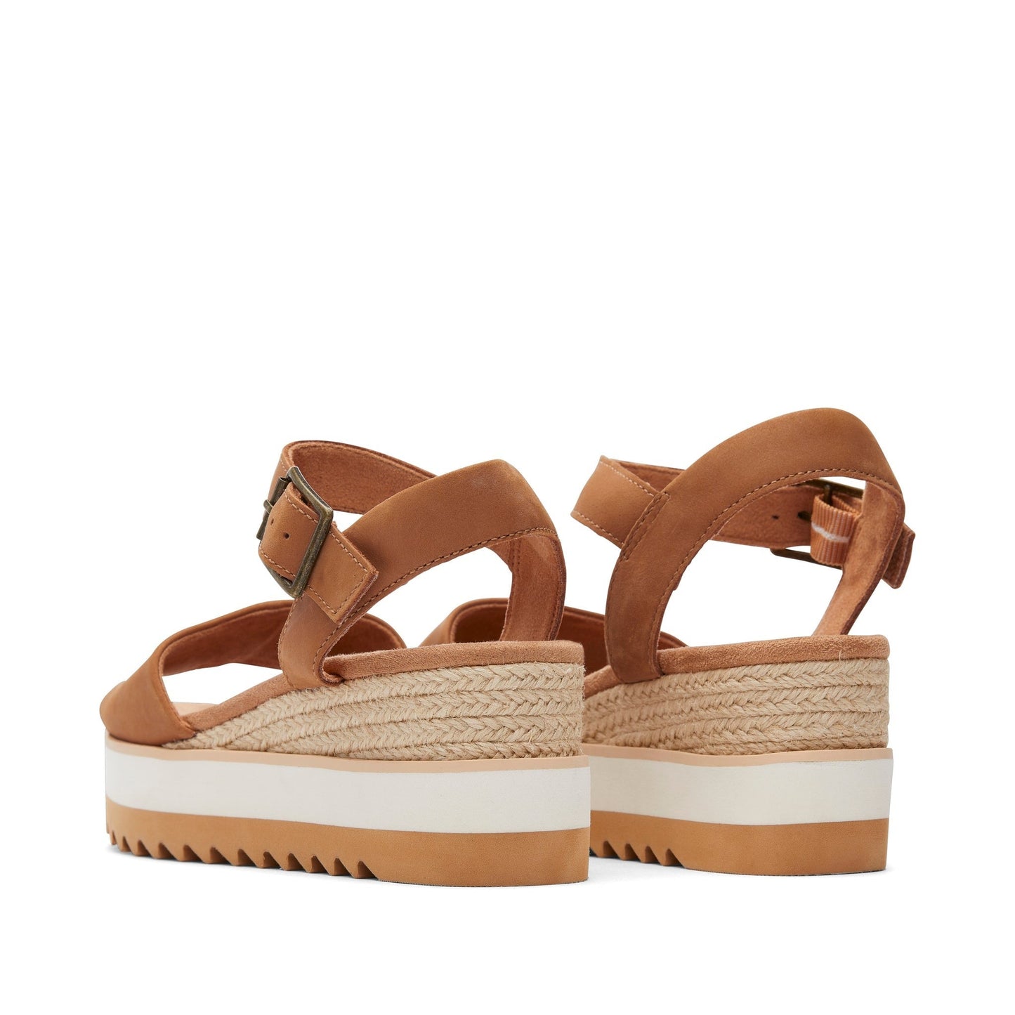 Diana Tan Leather Wedge Sandal