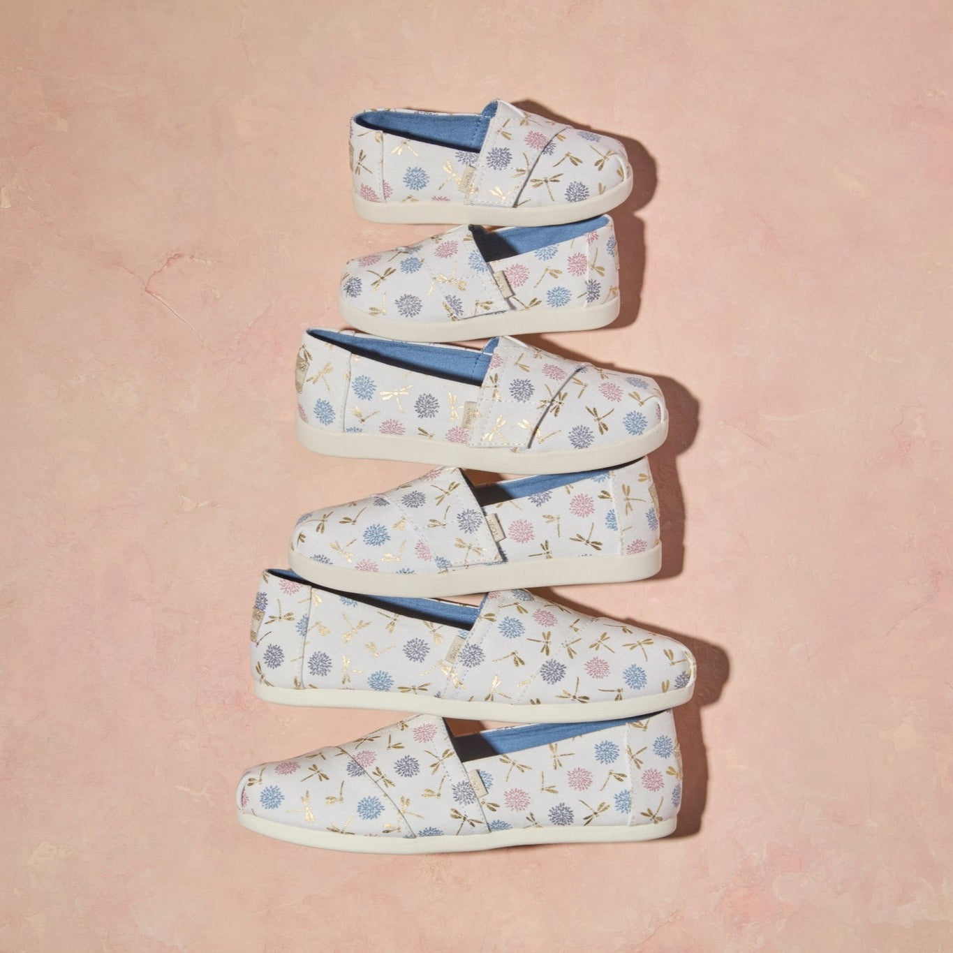 Alpargata Classic Kids Shoe Egret Dragonflies Printed Canvas