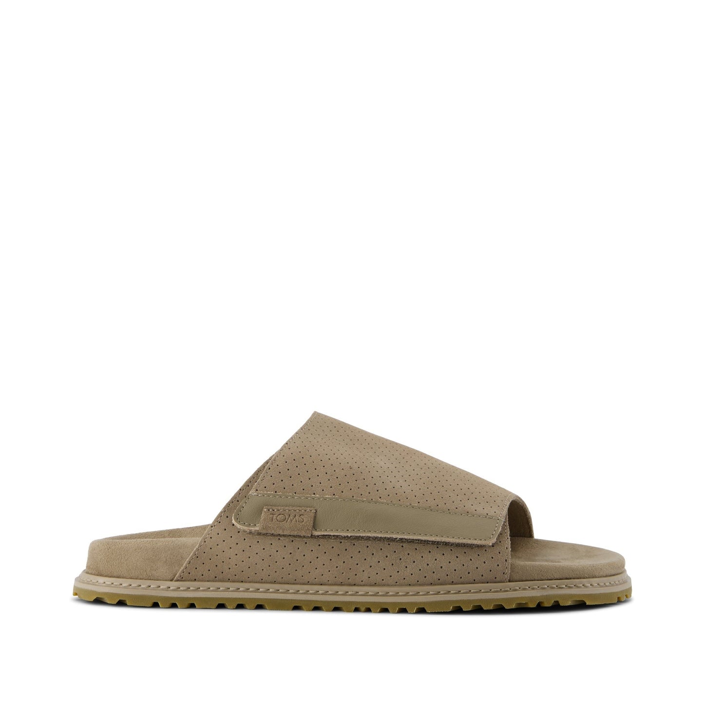 Danilo Slide Sandal Dune Perforated Suede