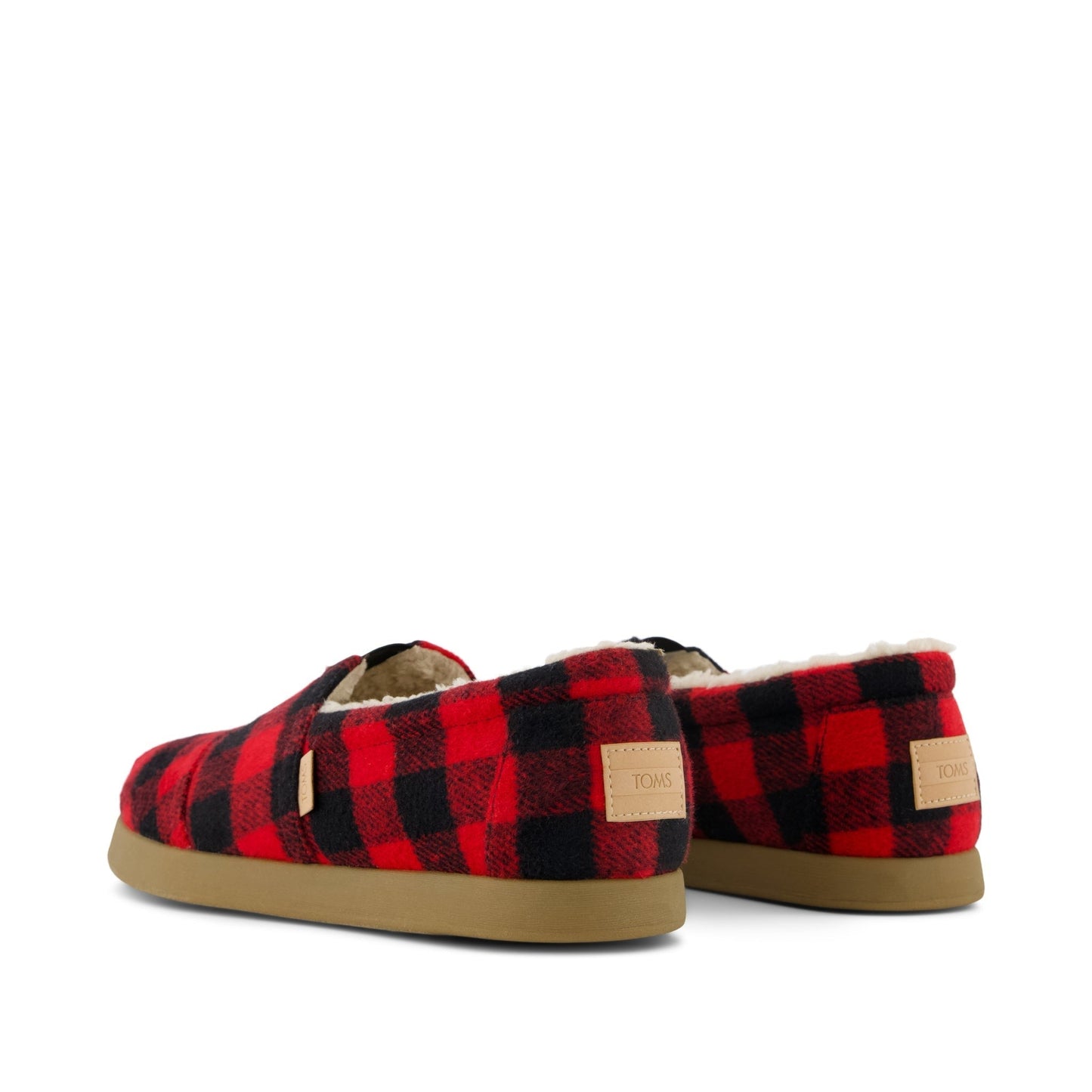Mens Alp FWD Buffalo Plaid Red Faux Shearling