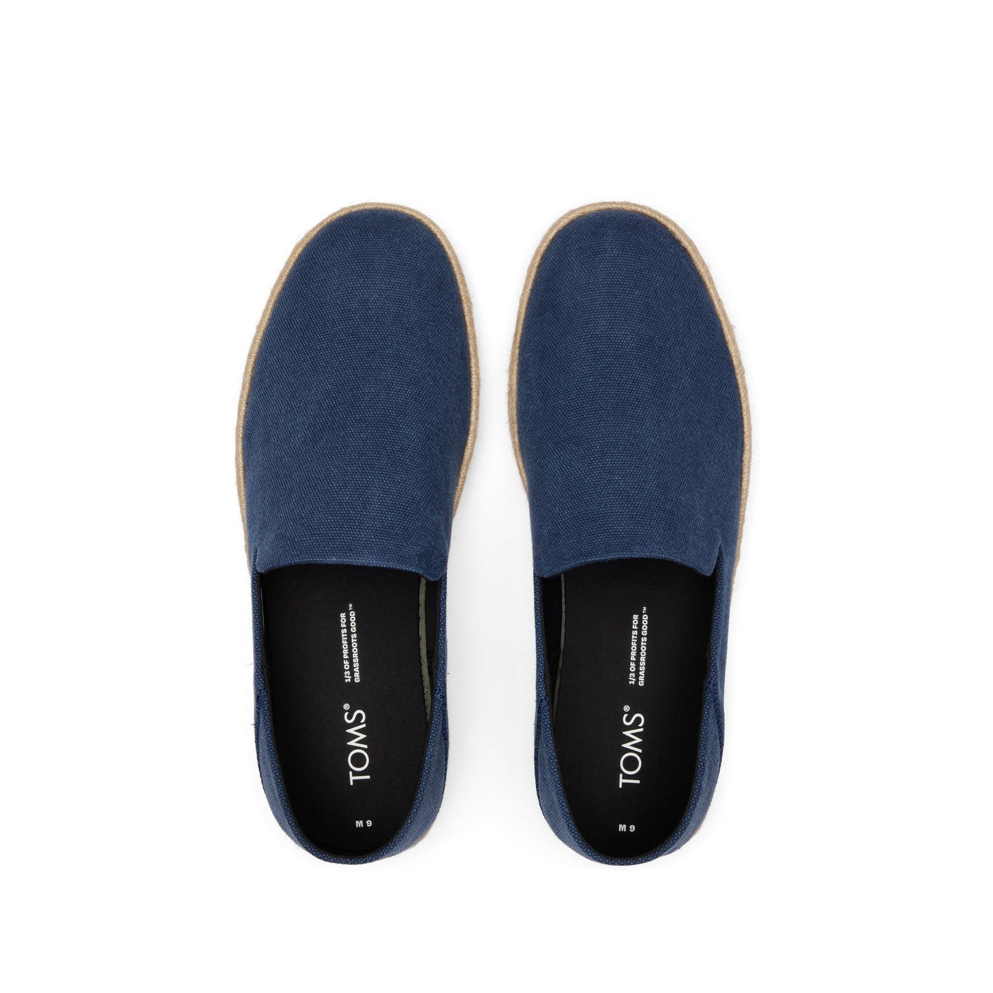 Santiago Loafer Navy Recycled Cotton Canvas