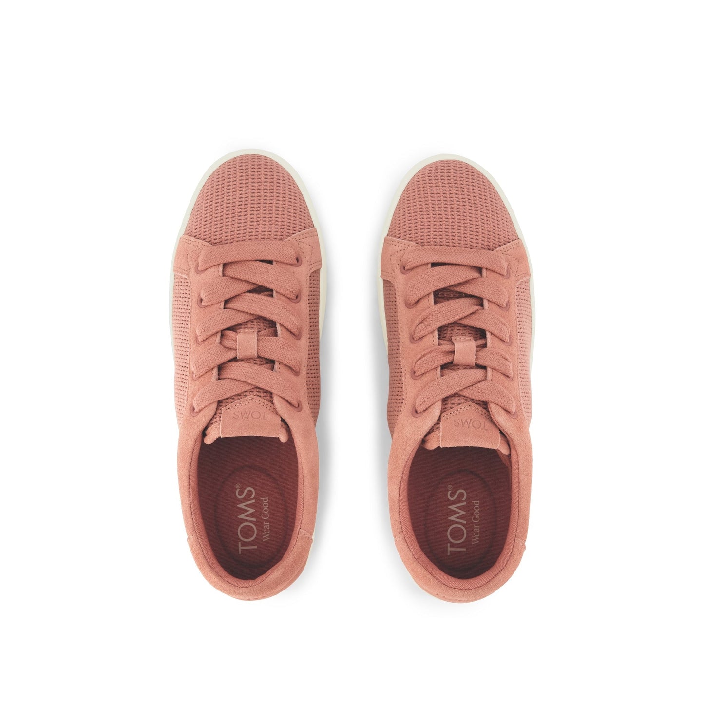 Womens Rea Lace-Up Platform Sneaker Bloom Mesh and Suede