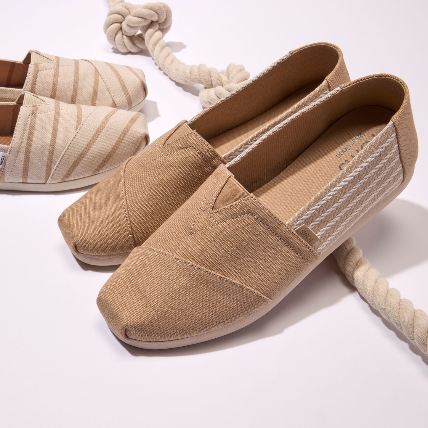 Mens Alpargata Classic Natural Stripes