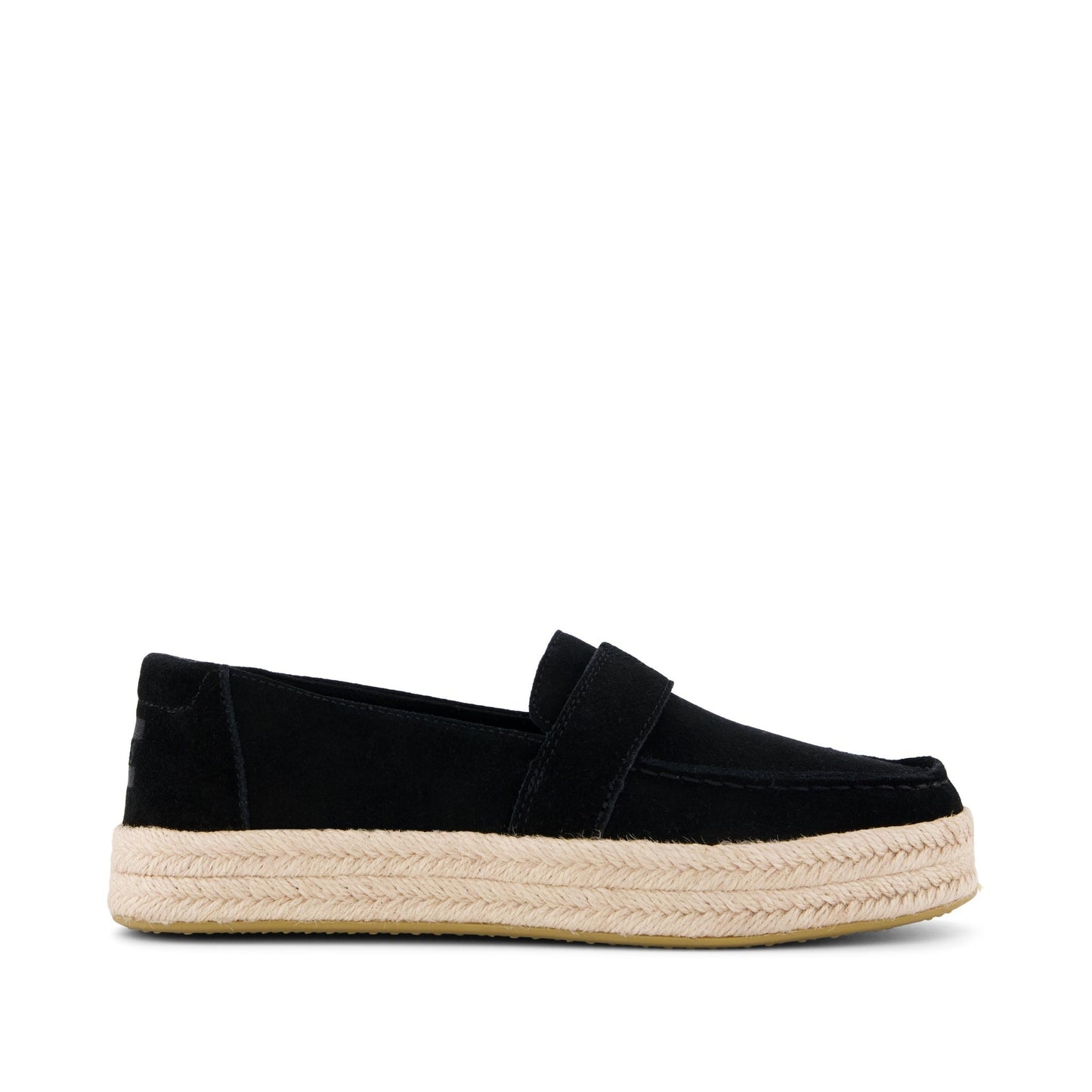 Womens Blakely Loafer Espadrille Black Suede