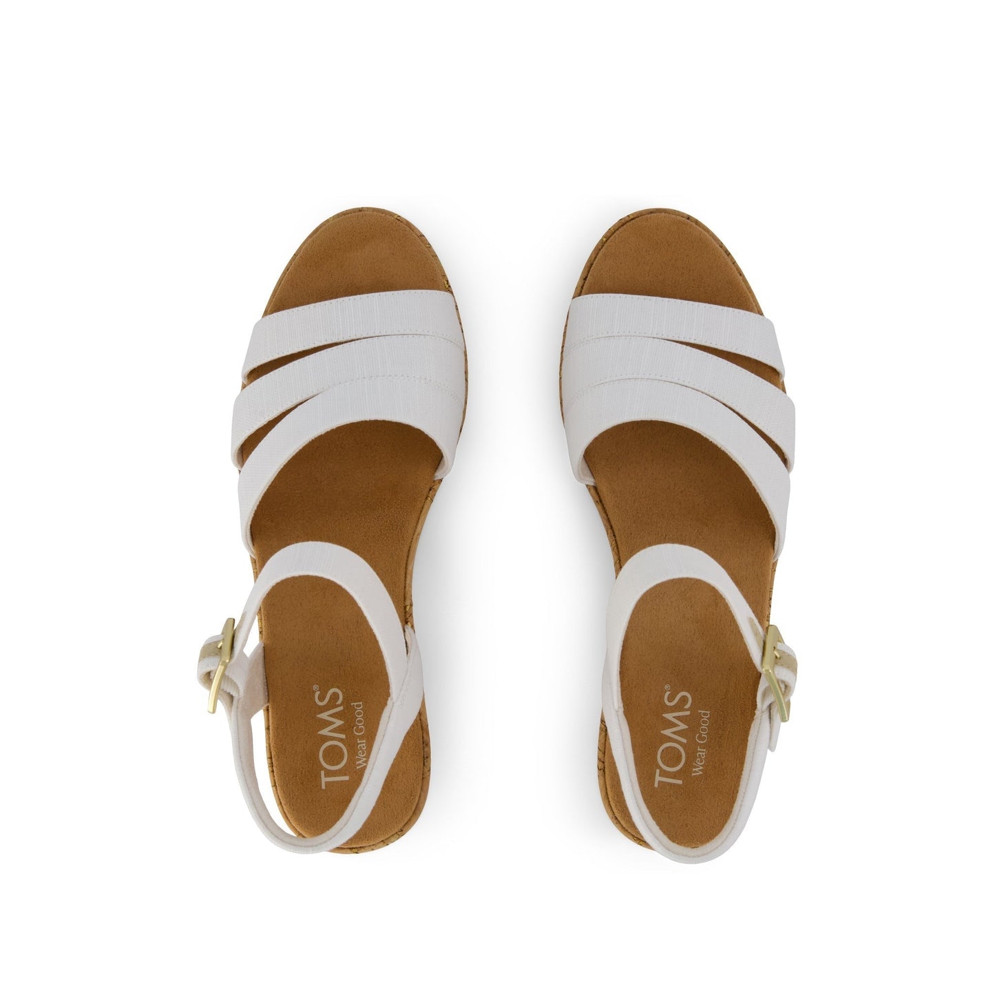 Womens Julia Wedge Sandal Woven White