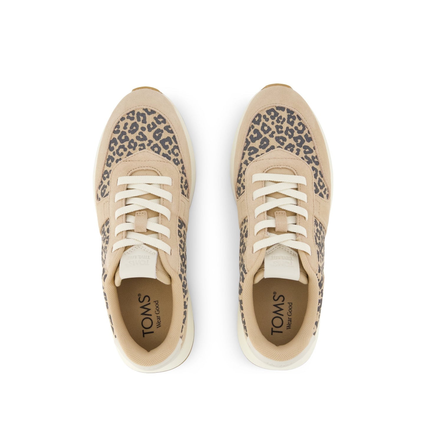 Womens TRVL LITE Retro Runner Sneaker Water Repellent Natural Leopard Spots
