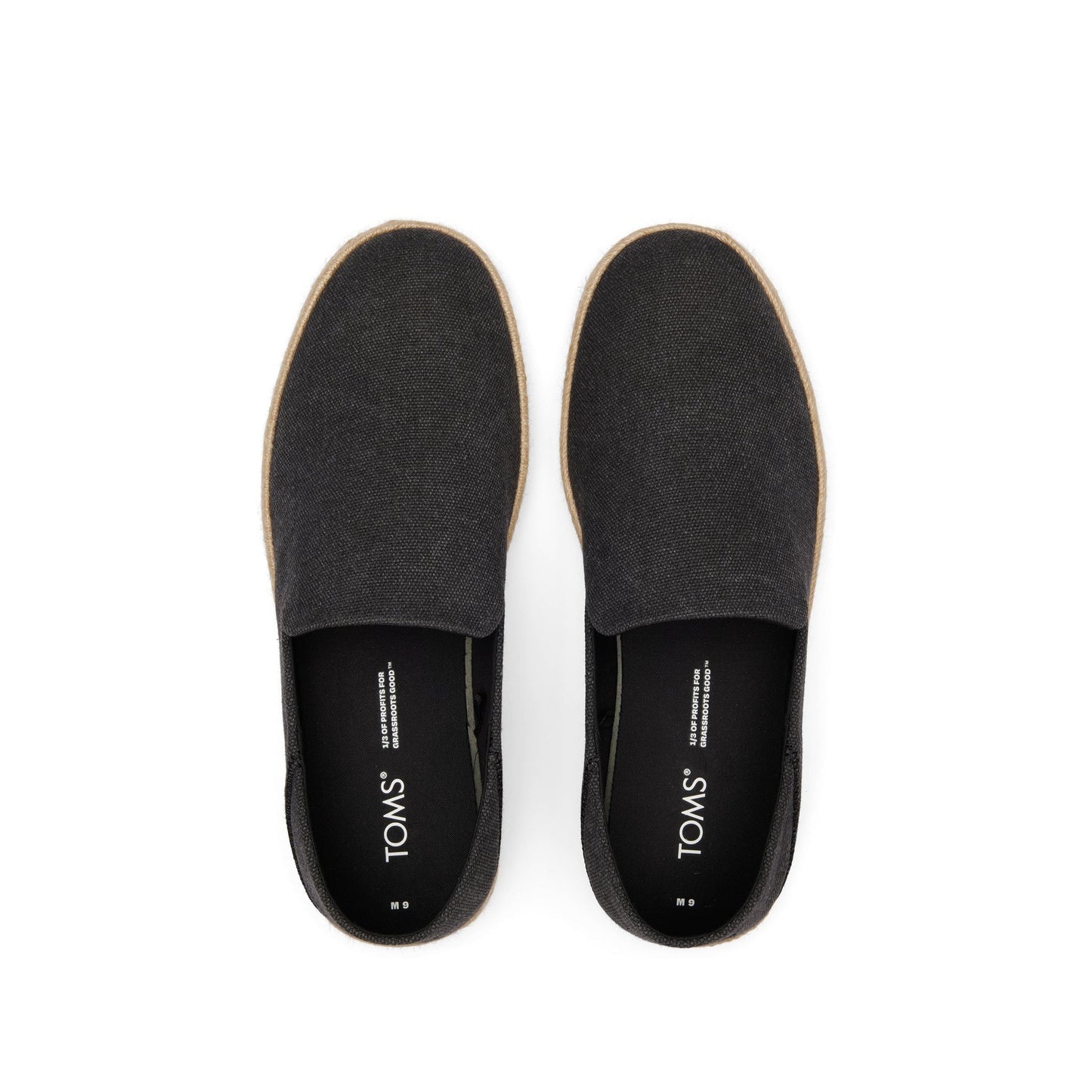 Santiago Loafer Black Recycled Cotton Canvas